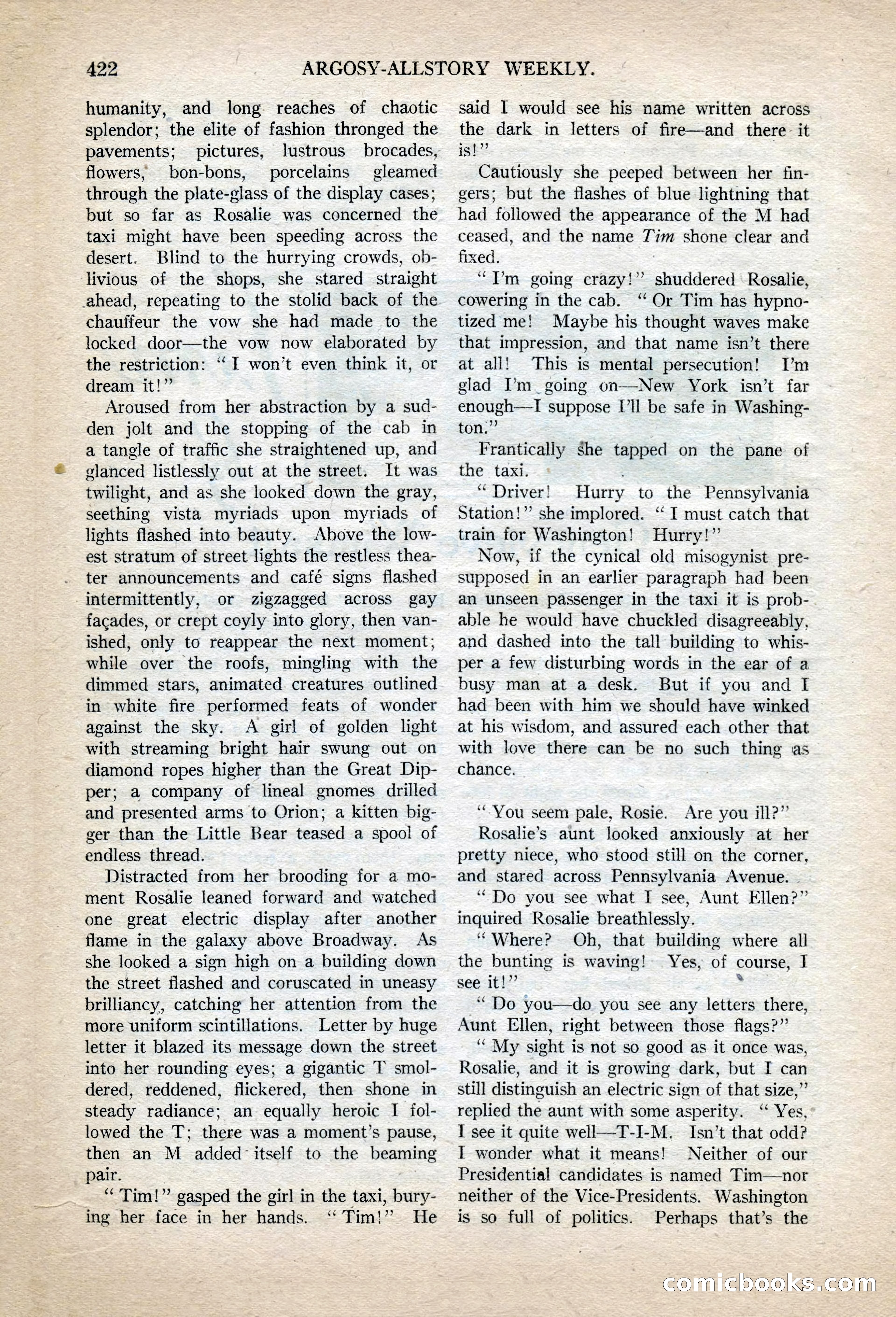 Argosy All-Story Weekly, November 13, 1920 — page 144 of 164
