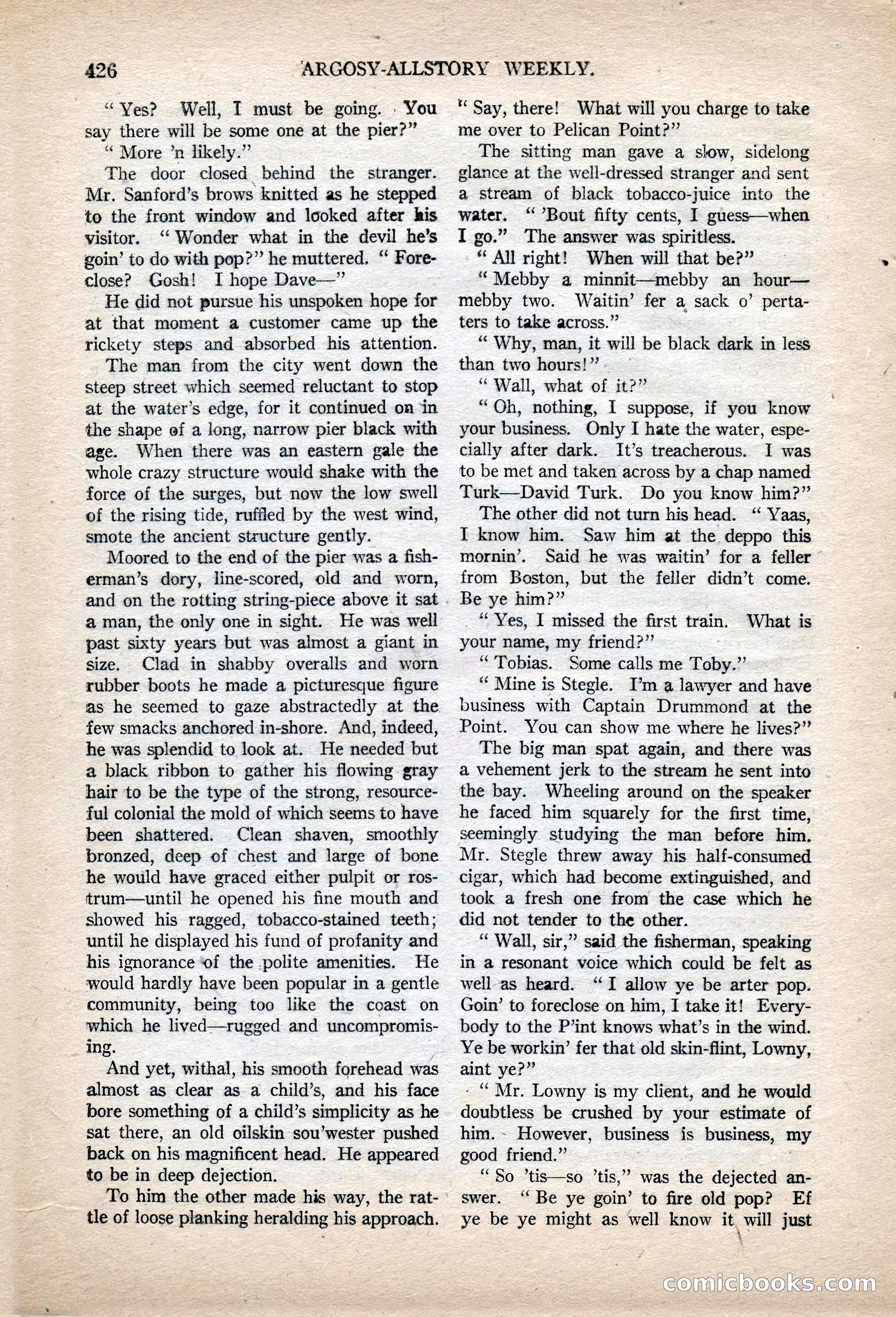 Argosy All-Story Weekly, November 13, 1920 — page 148 of 164