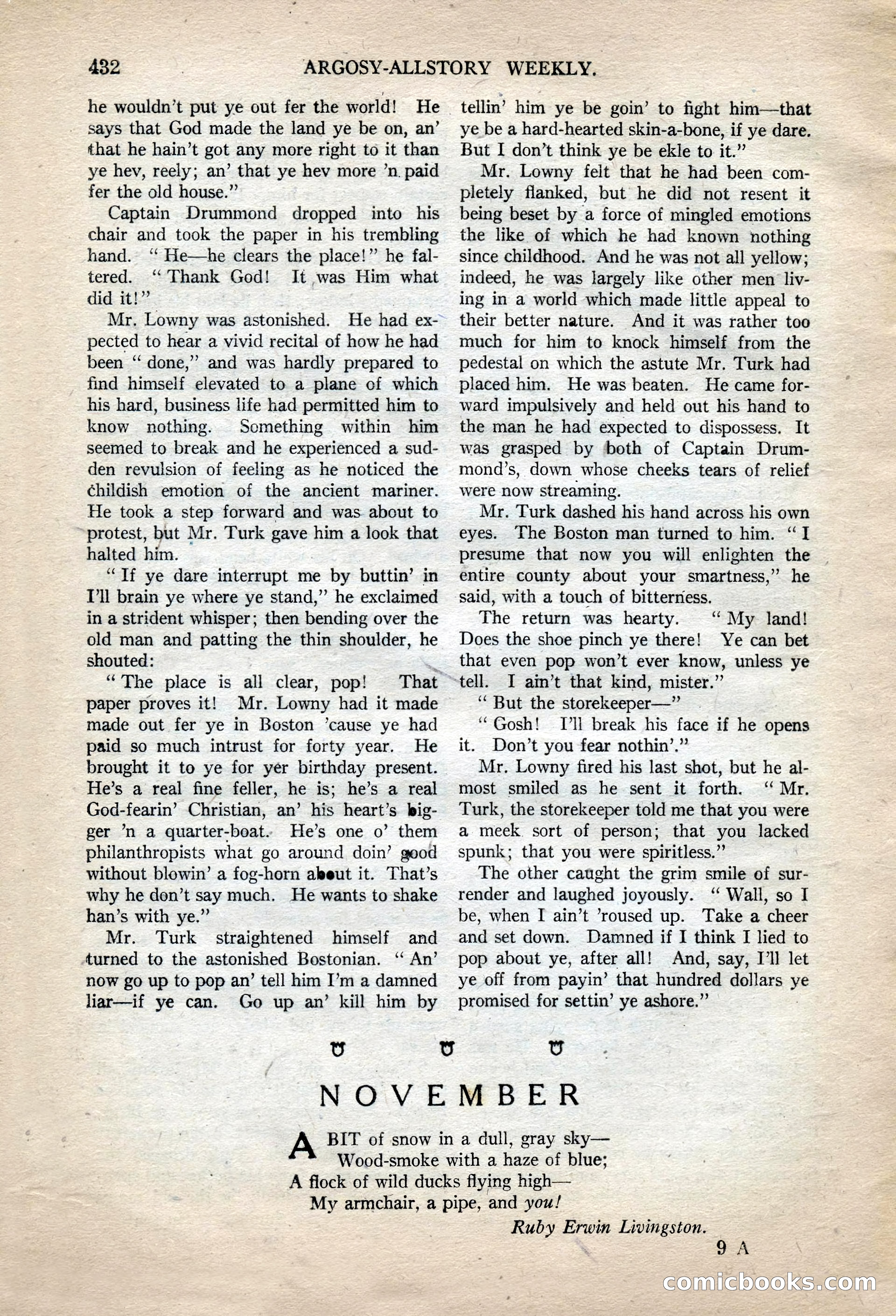 Argosy All-Story Weekly, November 13, 1920 — page 154 of 164