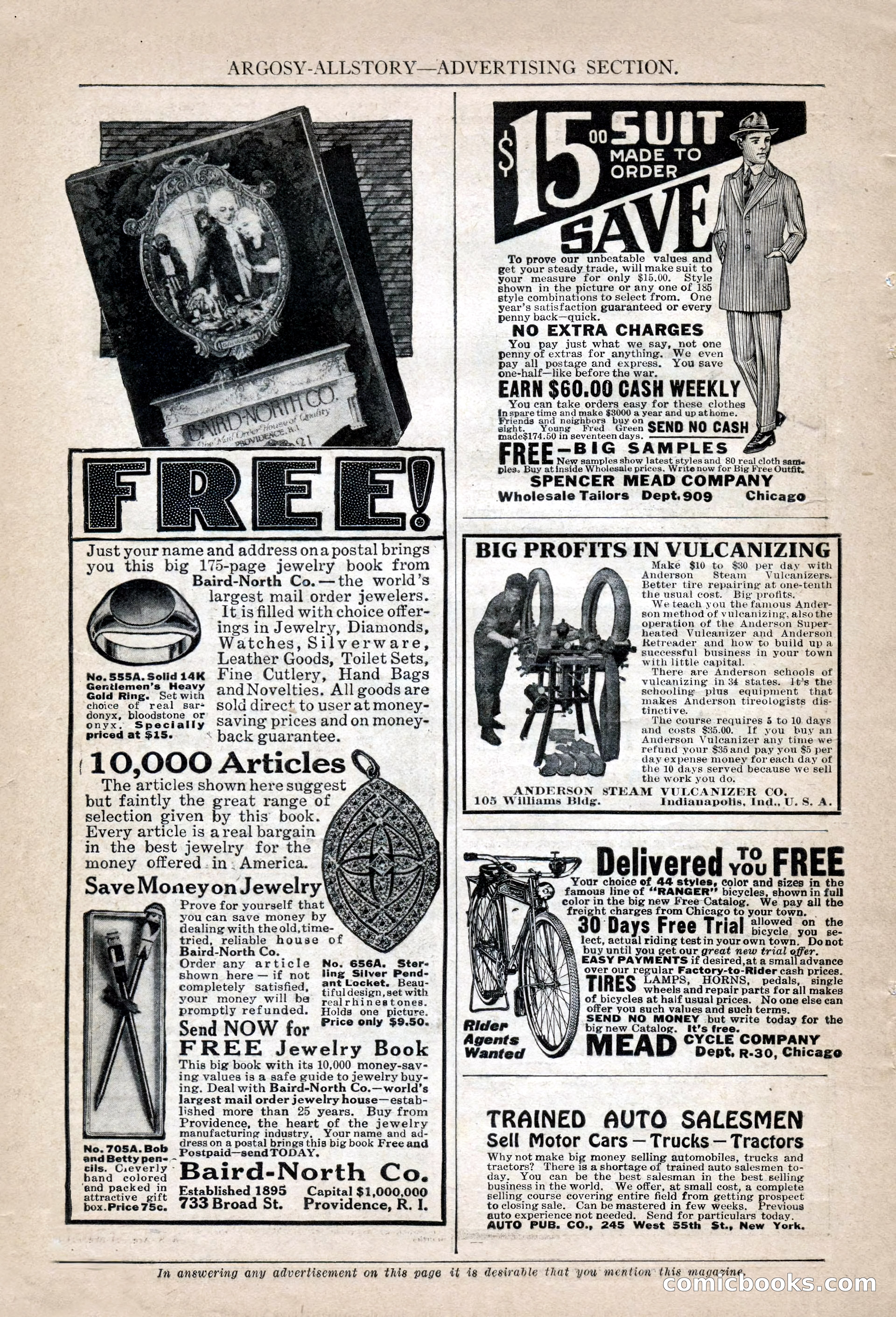 Argosy All-Story Weekly, November 13, 1920 — page 160 of 164