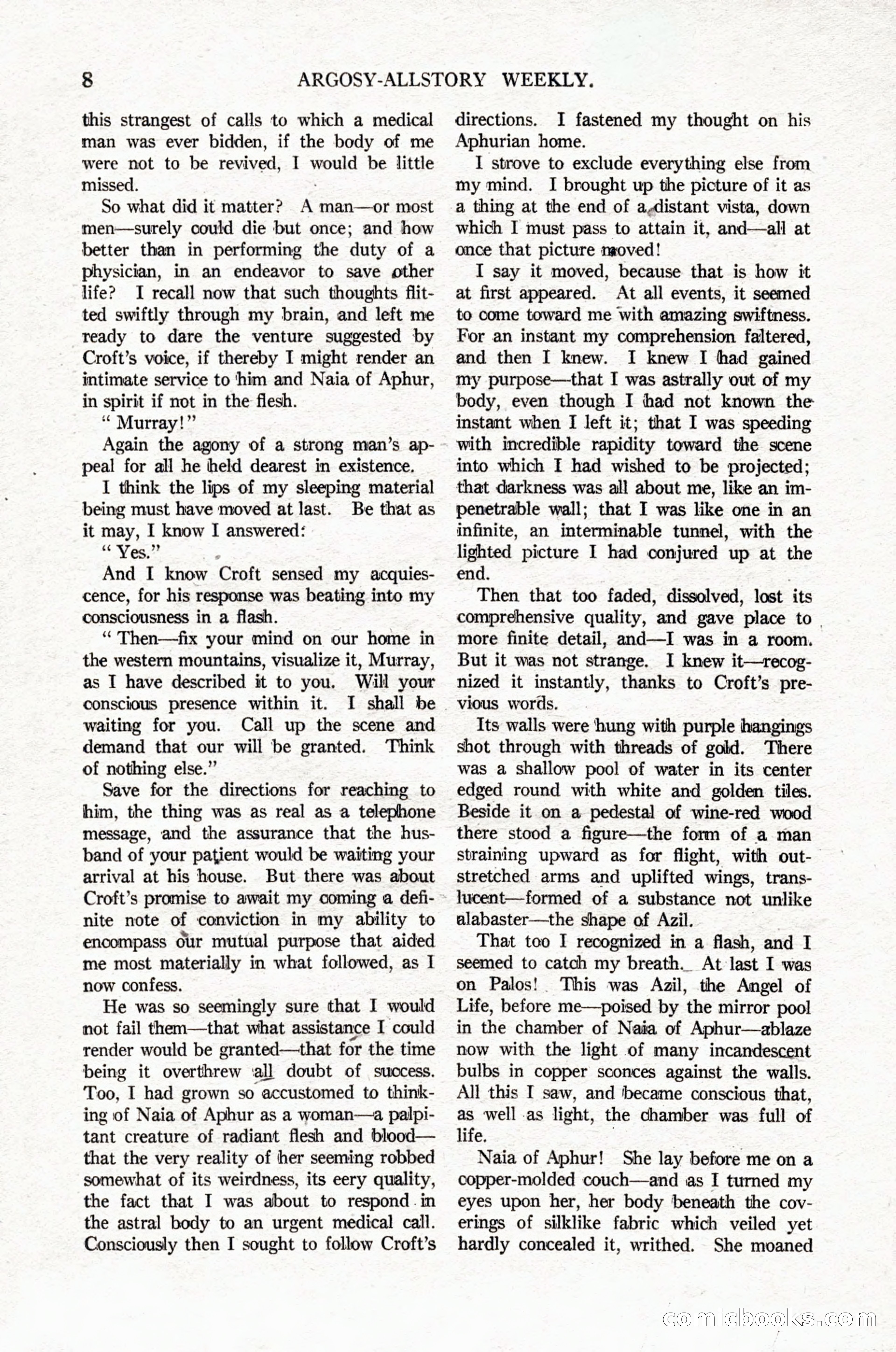 Argosy All-Story Weekly, April 16, 1921 — page 17 of 157