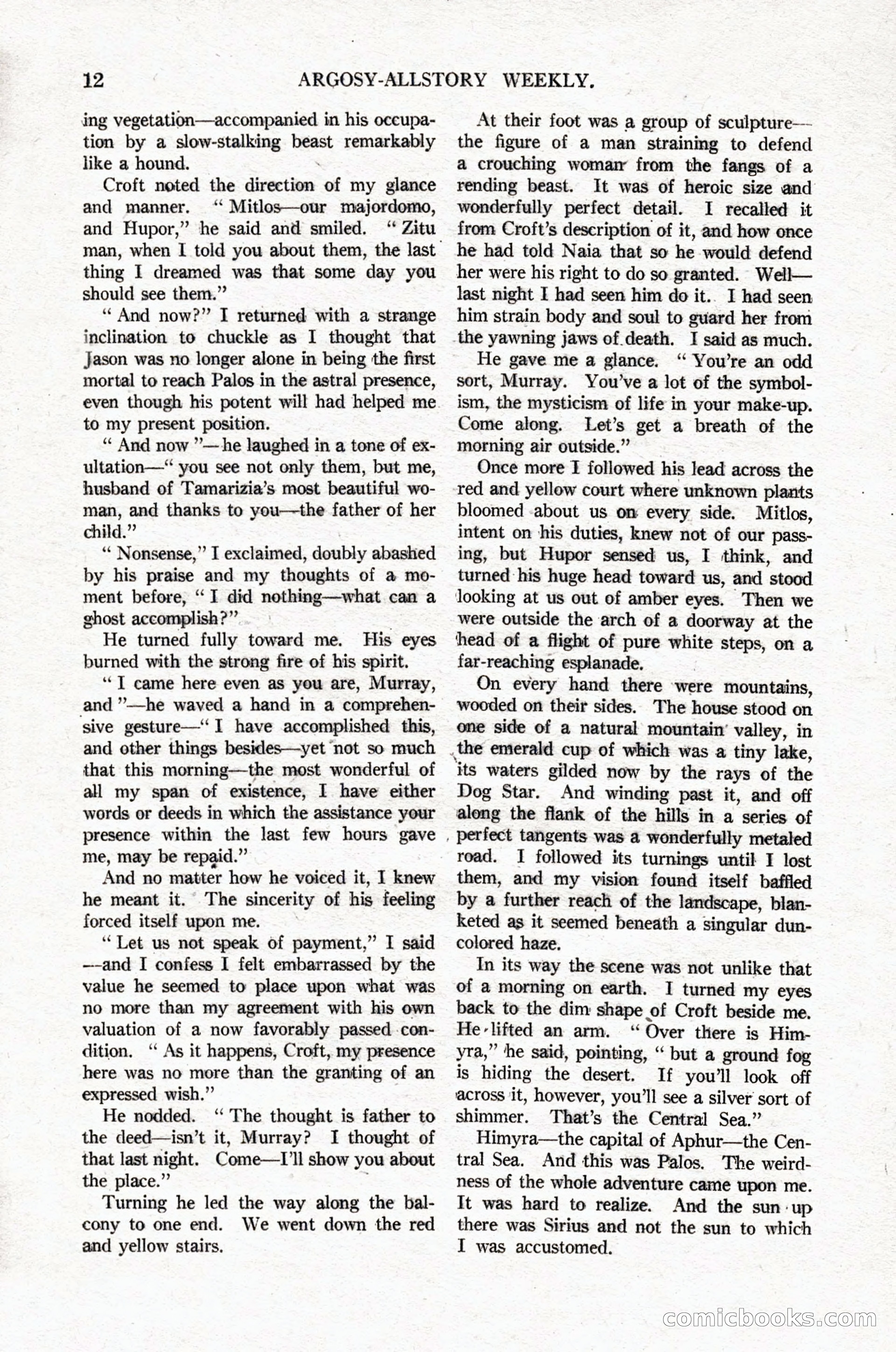 Argosy All-Story Weekly, April 16, 1921 — page 21 of 157