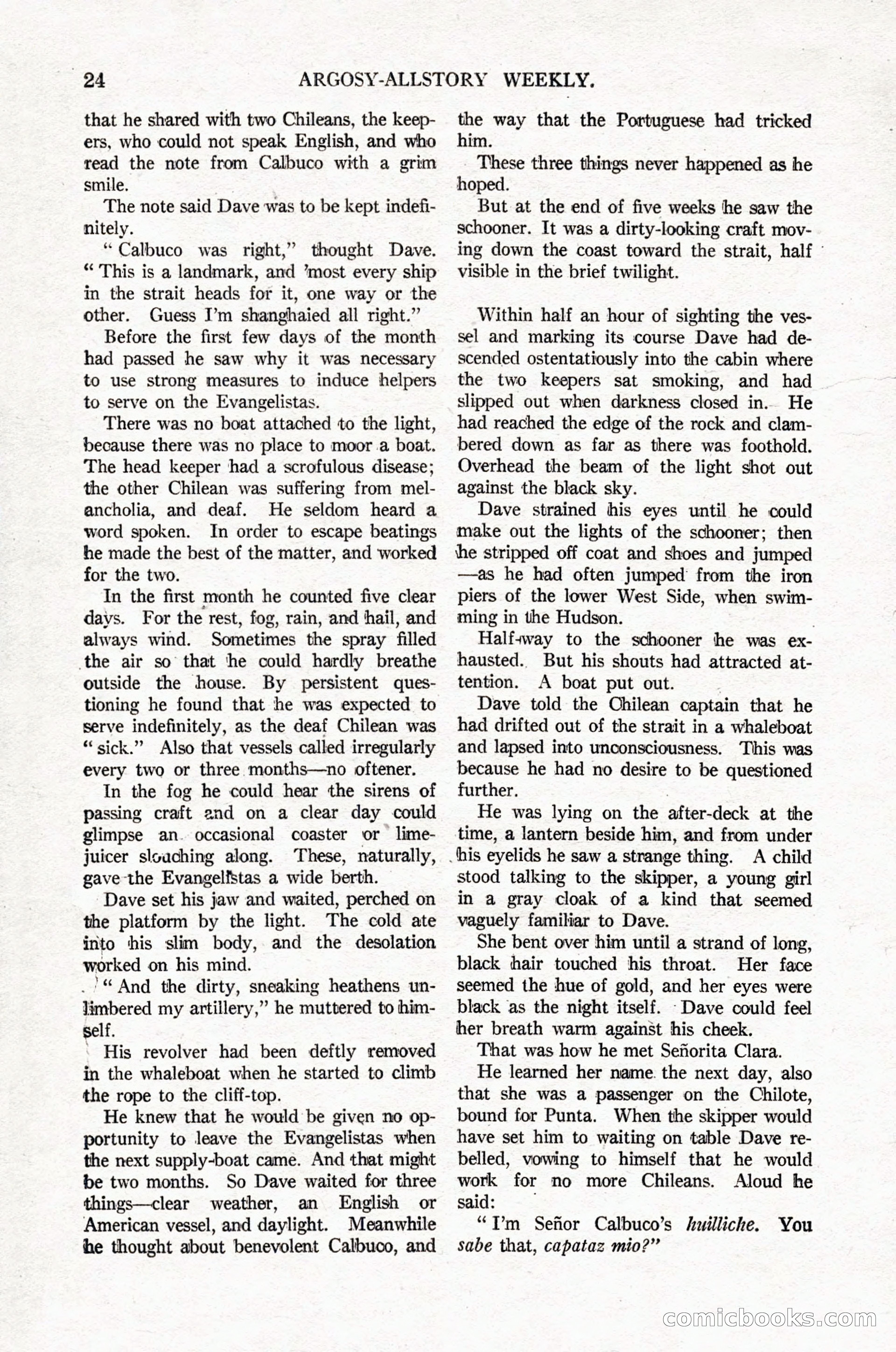 Argosy All-Story Weekly, April 16, 1921 — page 33 of 157