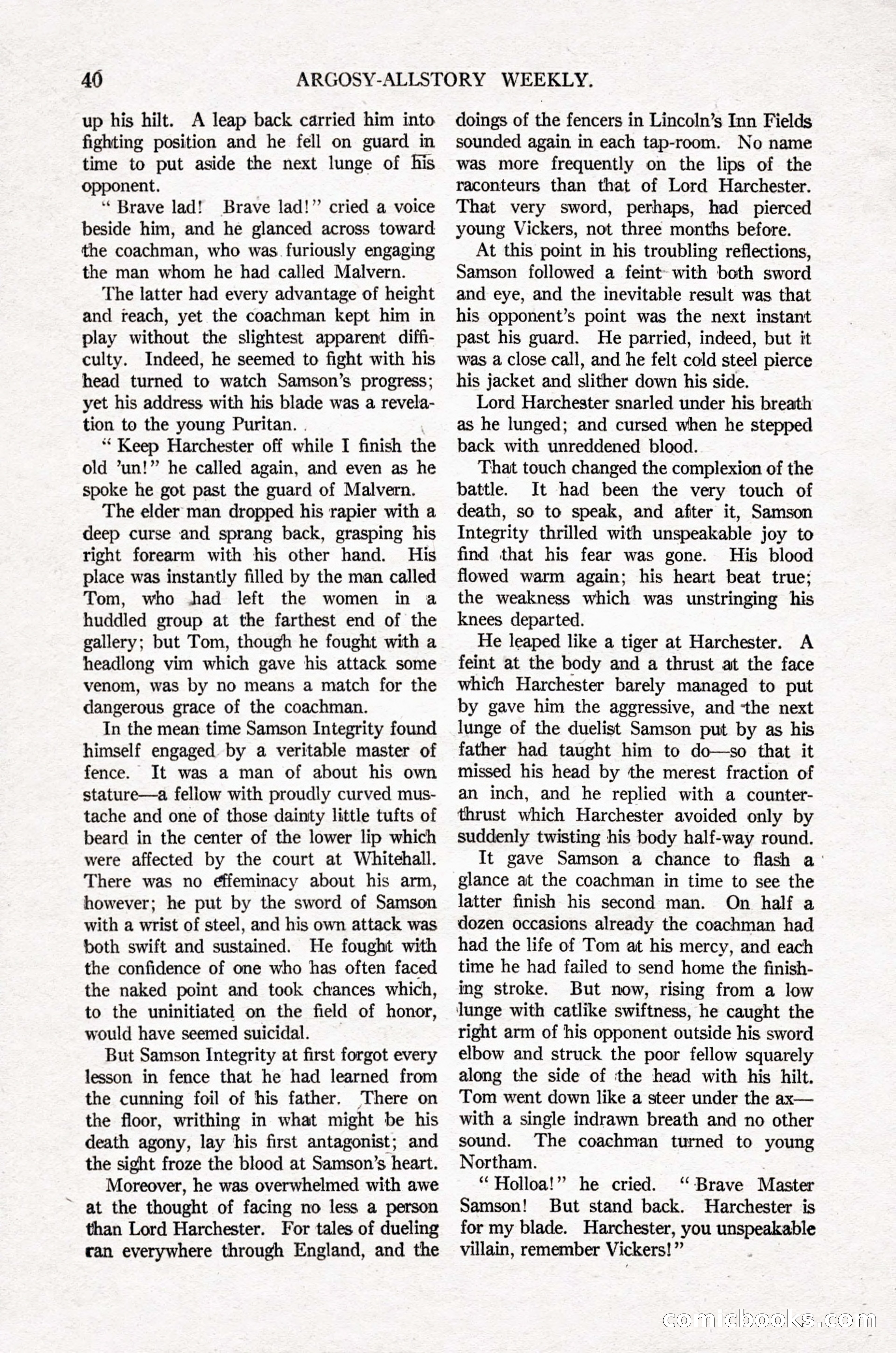 Argosy All-Story Weekly, April 16, 1921 — page 49 of 157