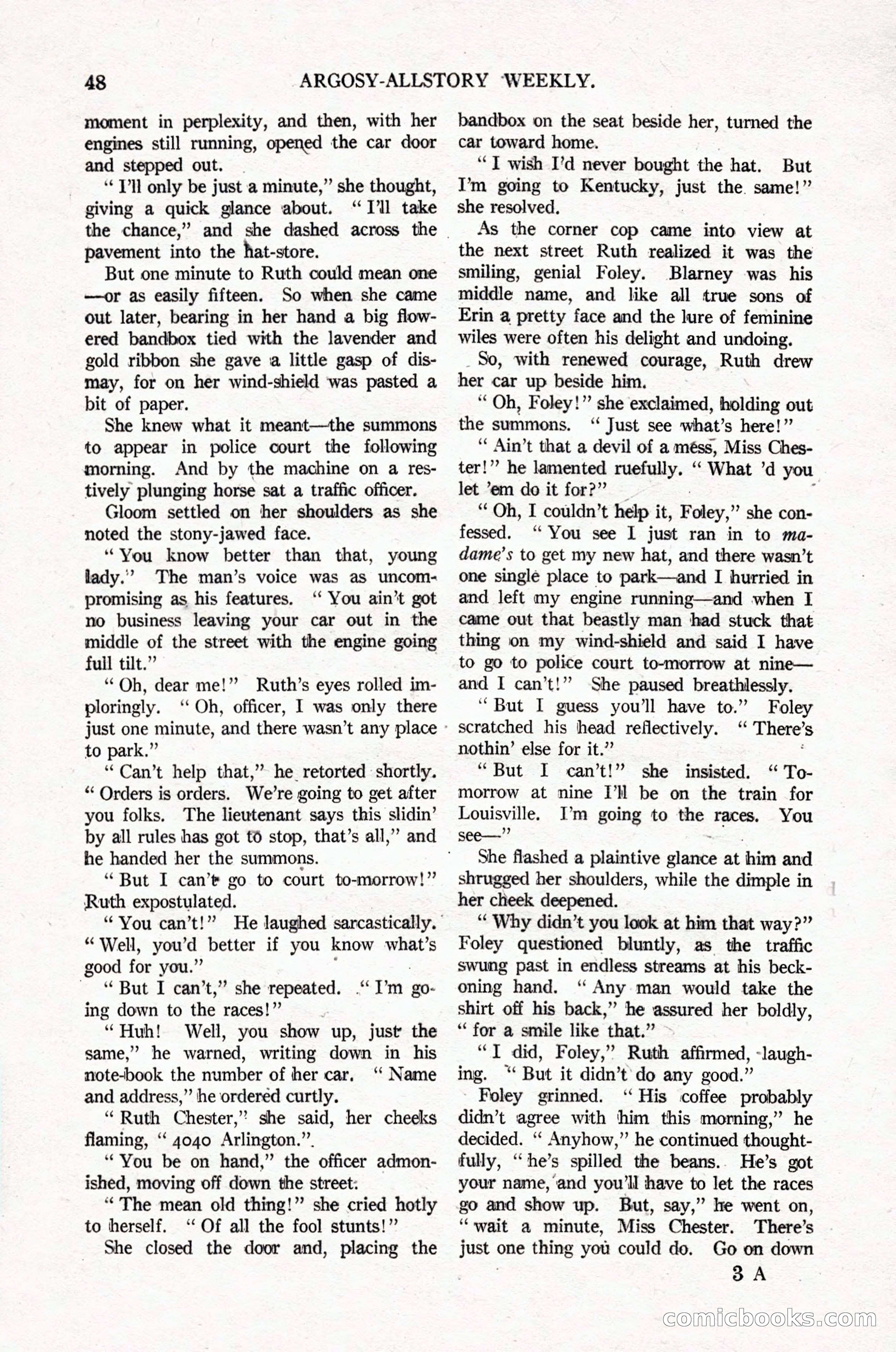 Argosy All-Story Weekly, April 16, 1921 — page 57 of 157