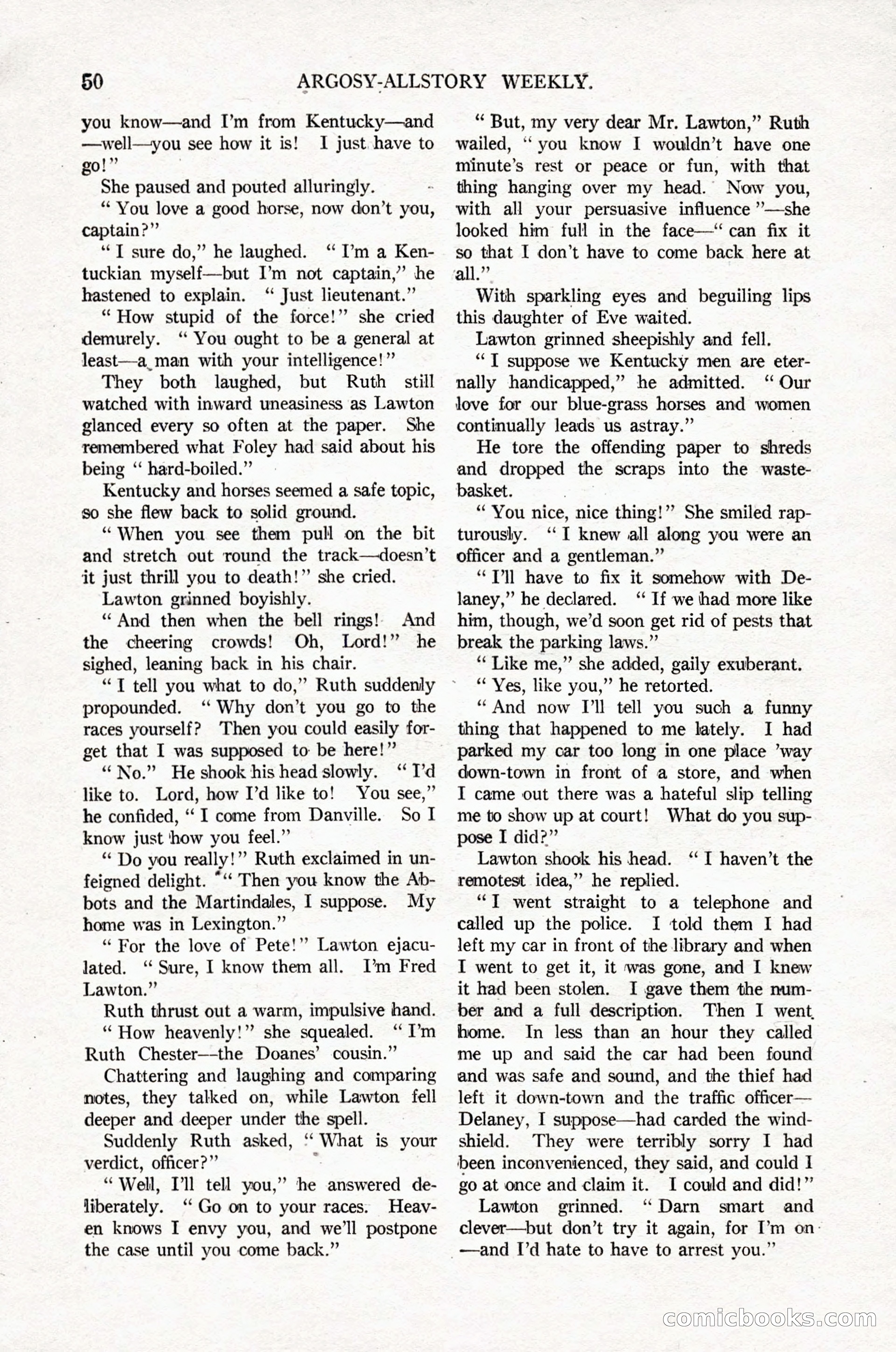Argosy All-Story Weekly, April 16, 1921 — page 59 of 157