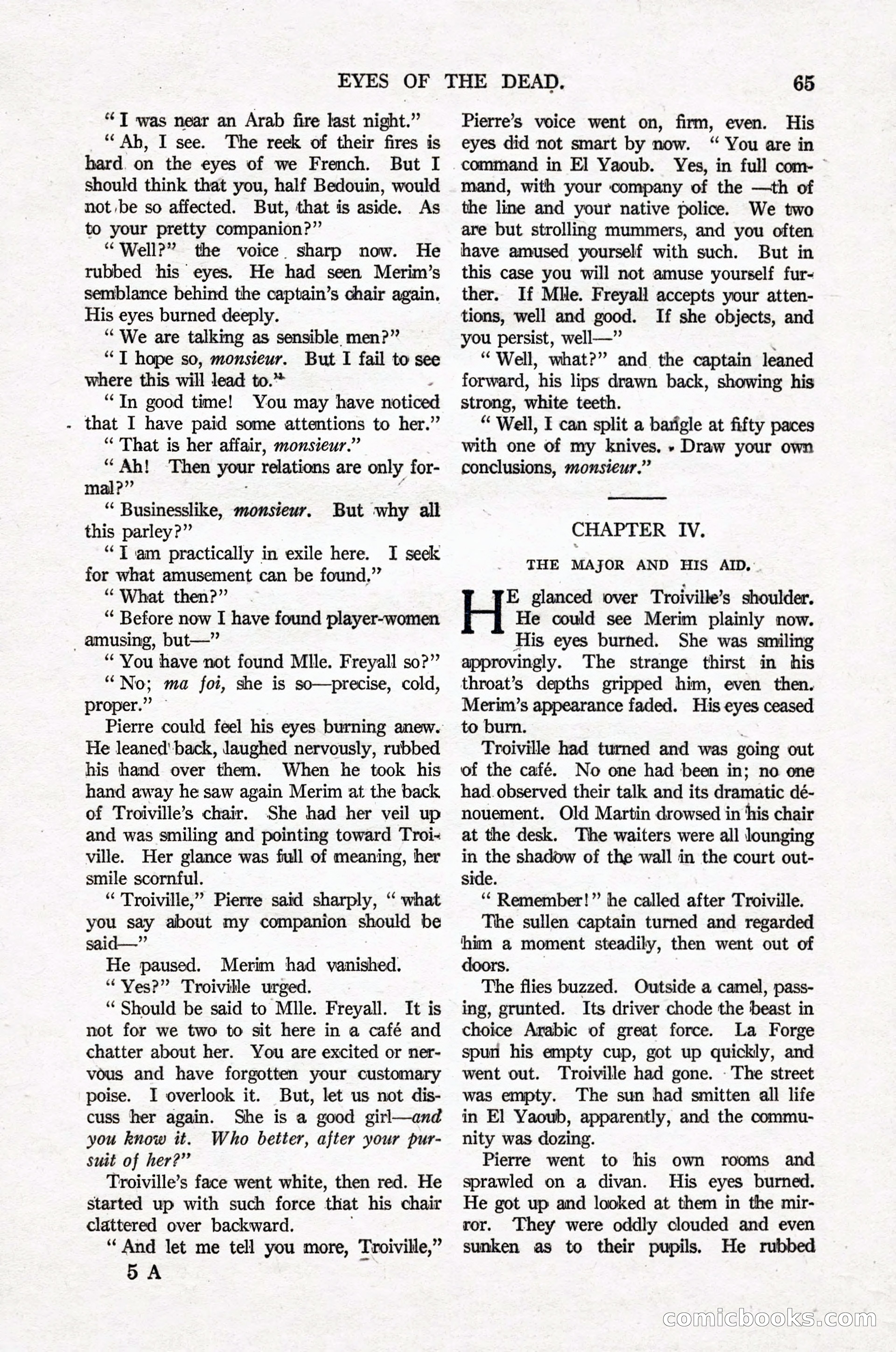 Argosy All-Story Weekly, April 16, 1921 — page 74 of 157