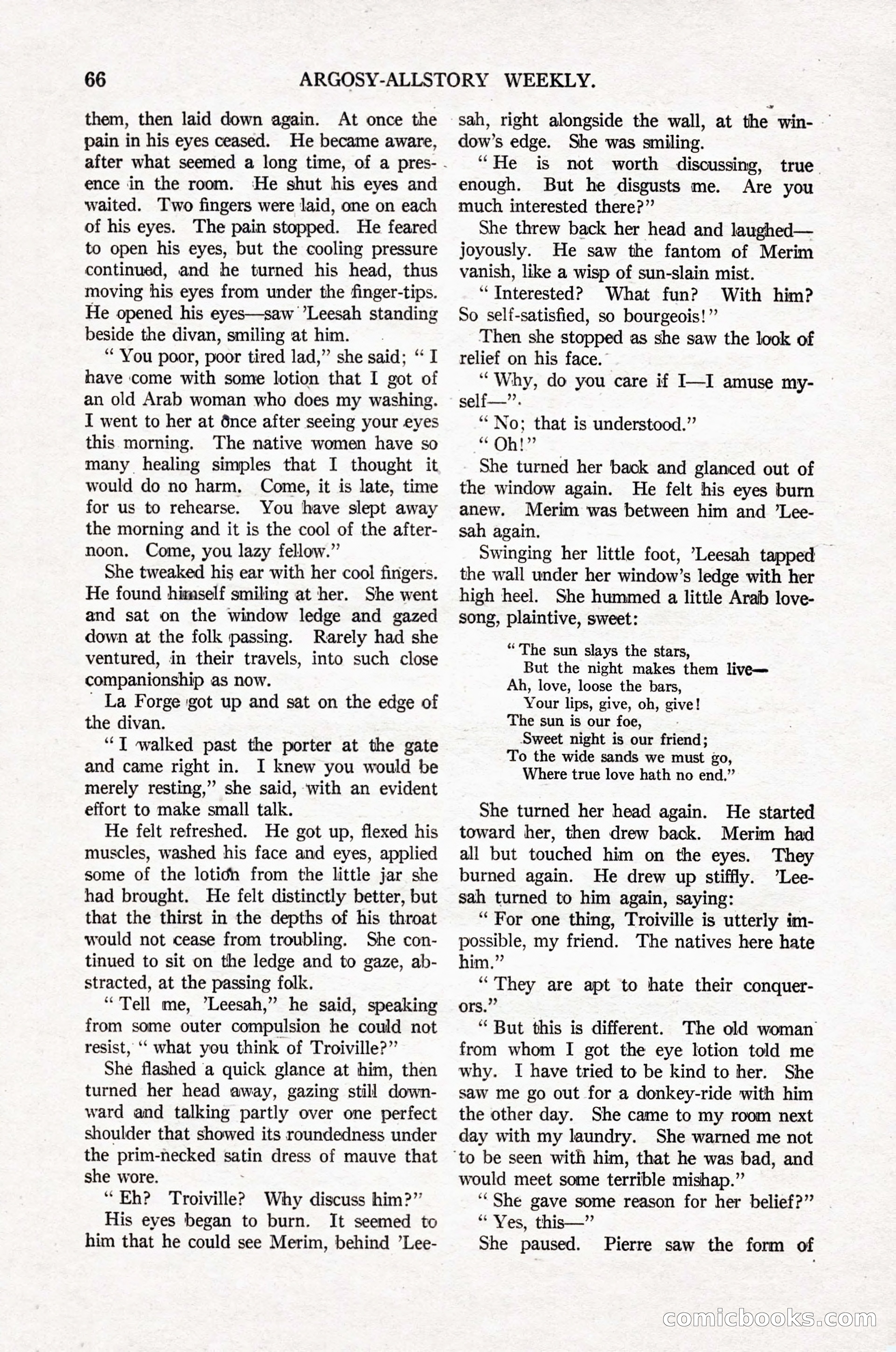 Argosy All-Story Weekly, April 16, 1921 — page 75 of 157