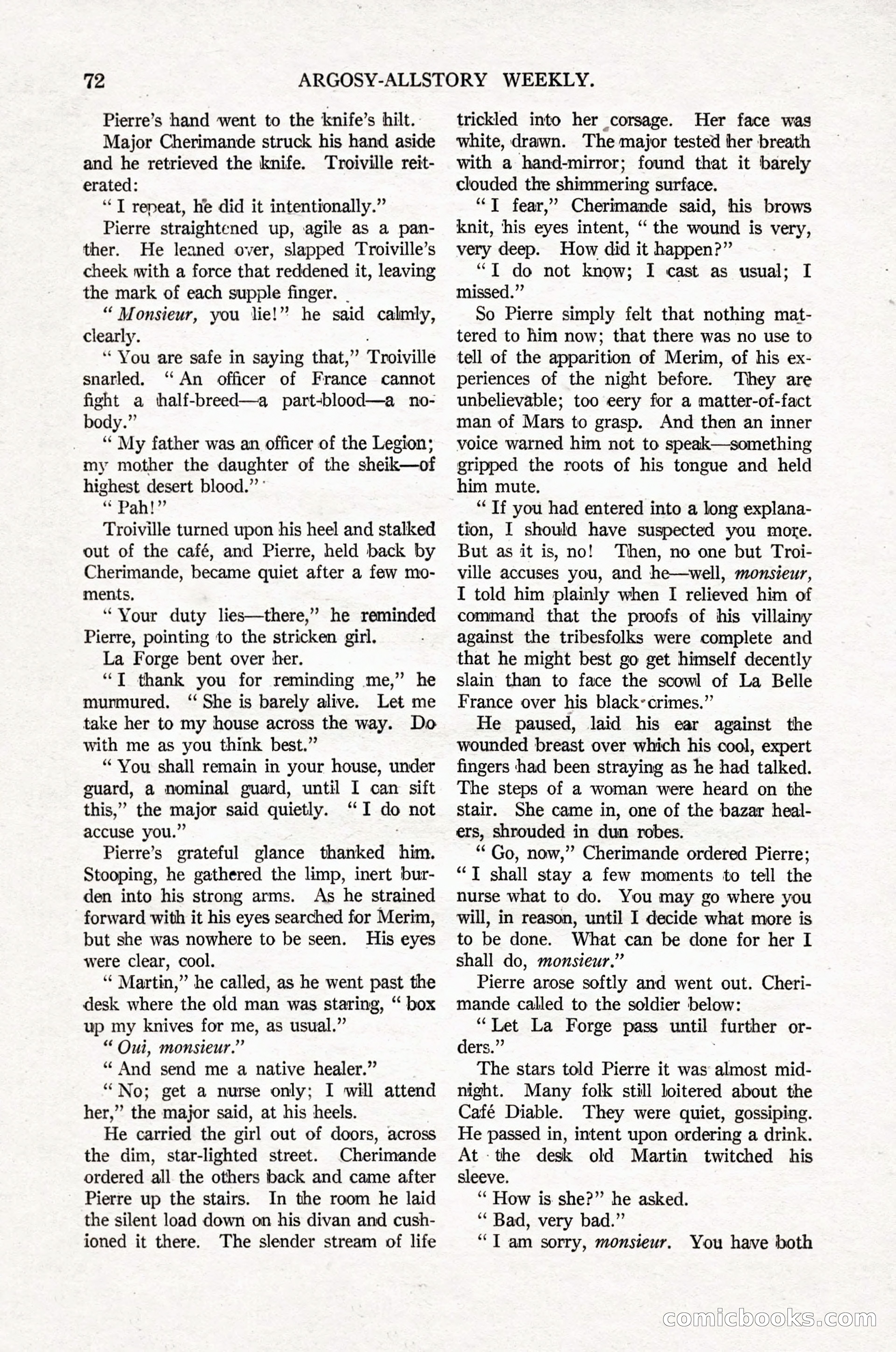 Argosy All-Story Weekly, April 16, 1921 — page 81 of 157