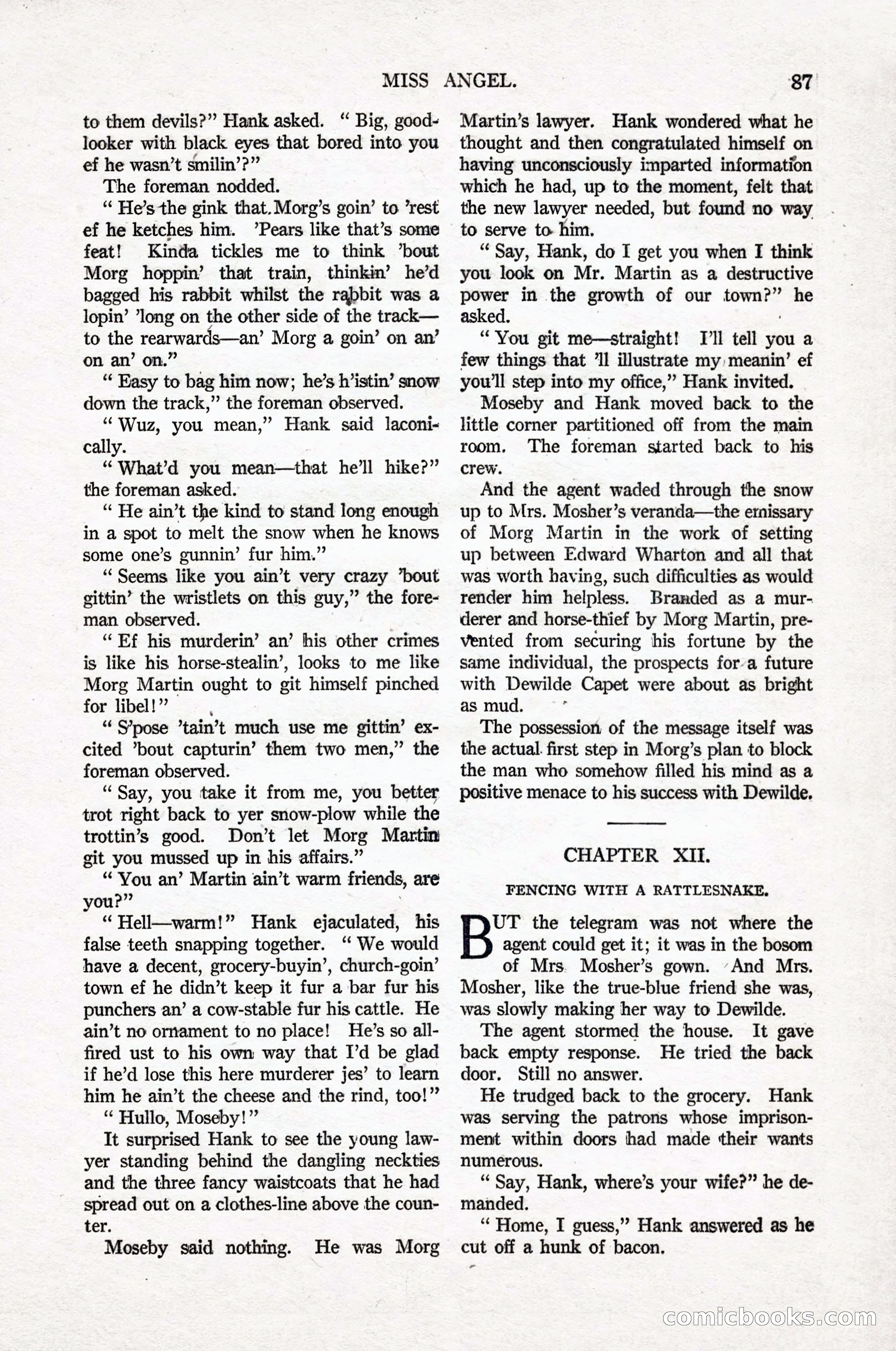 Argosy All-Story Weekly, April 16, 1921 — page 96 of 157