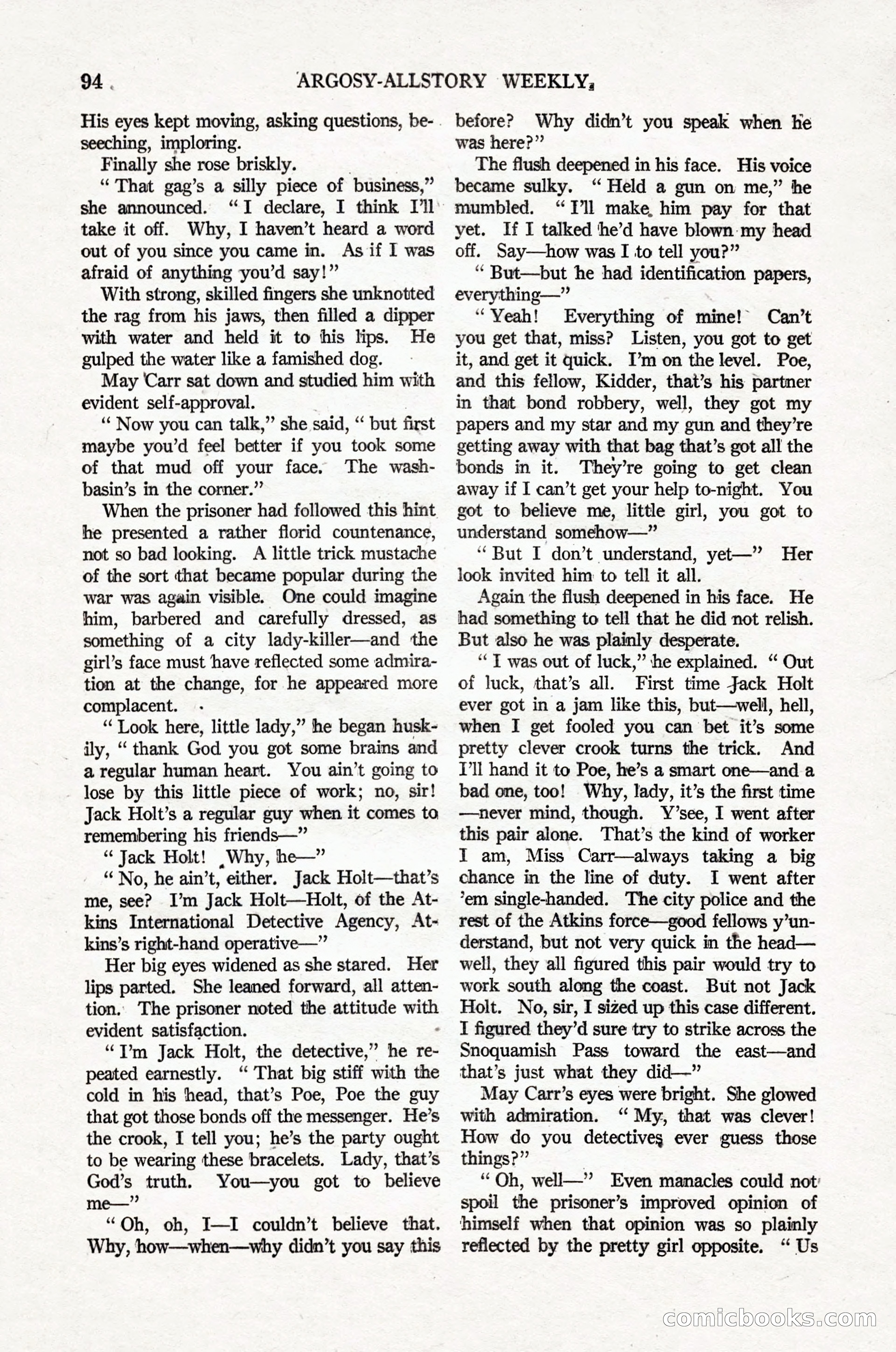 Argosy All-Story Weekly, April 16, 1921 — page 103 of 157