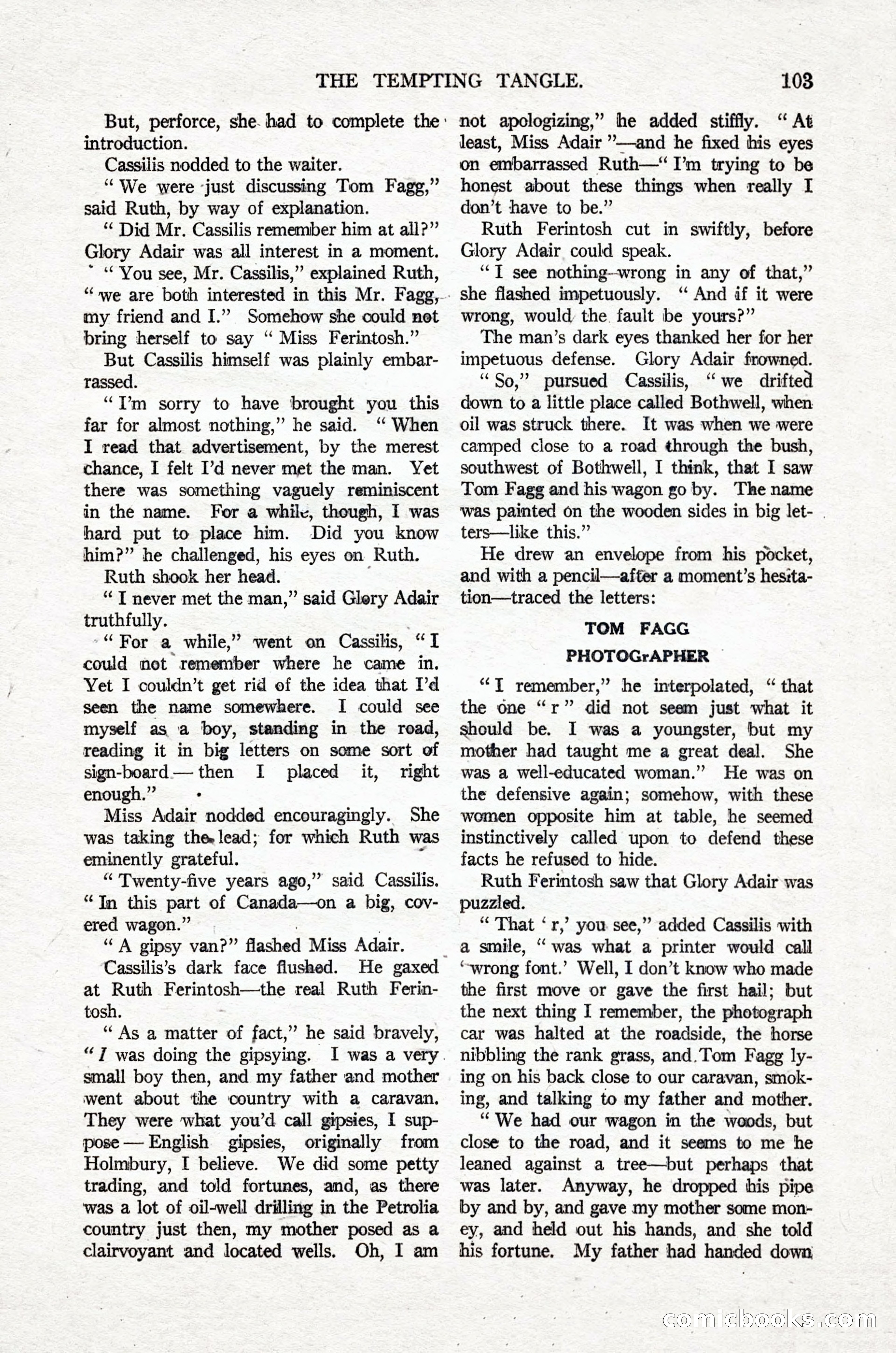 Argosy All-Story Weekly, April 16, 1921 — page 112 of 157