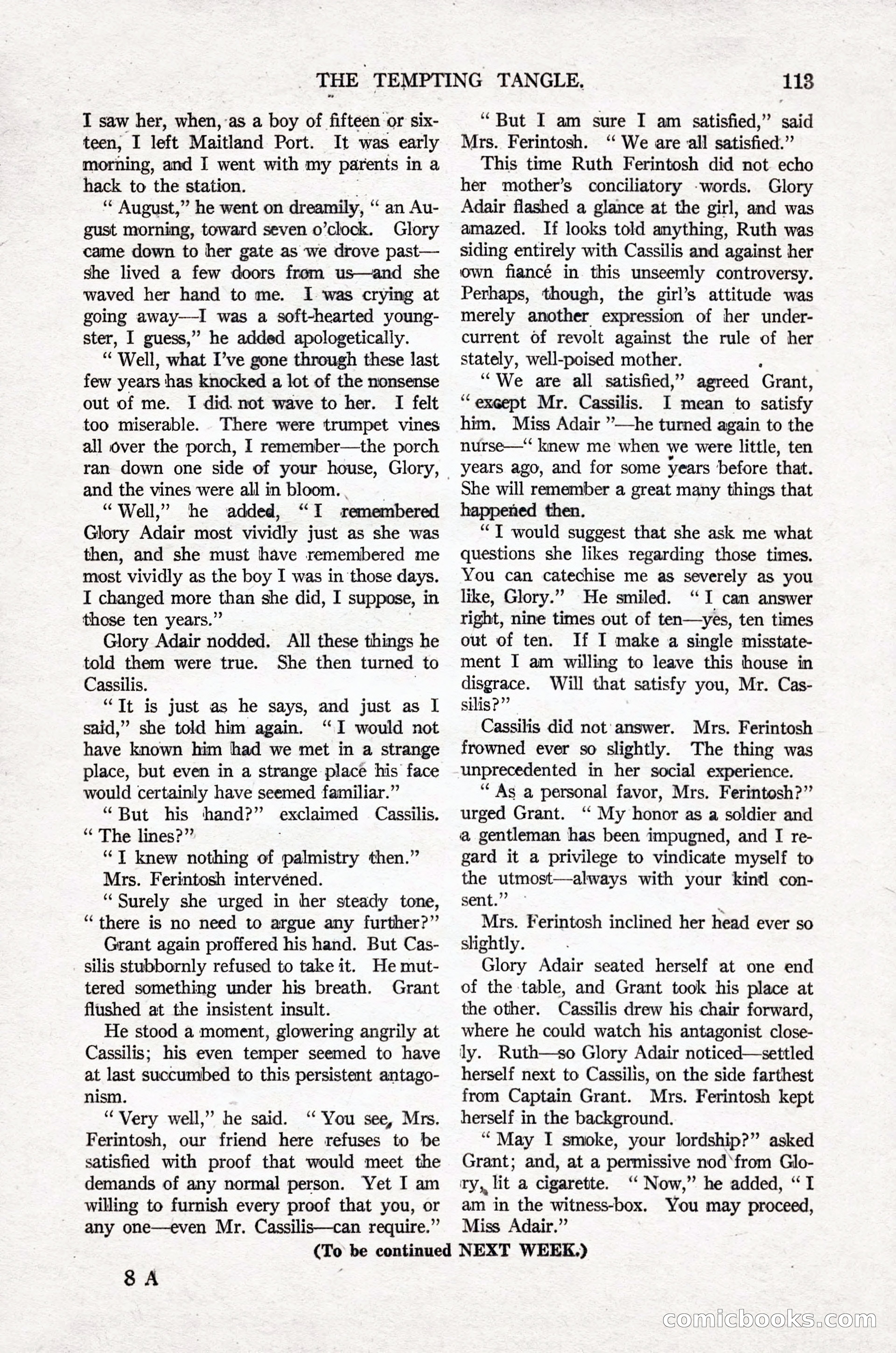 Argosy All-Story Weekly, April 16, 1921 — page 122 of 157