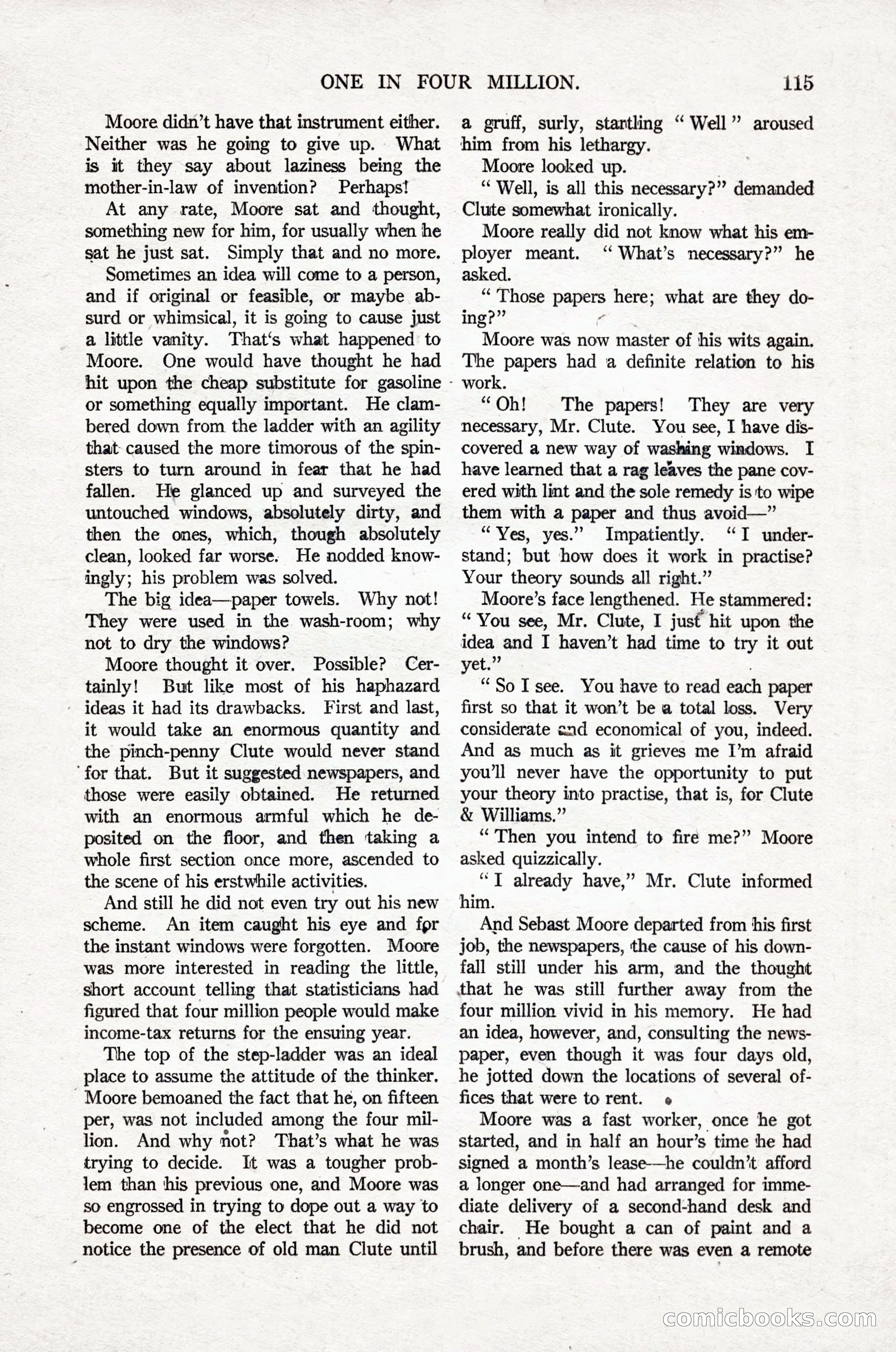 Argosy All-Story Weekly, April 16, 1921 — page 124 of 157