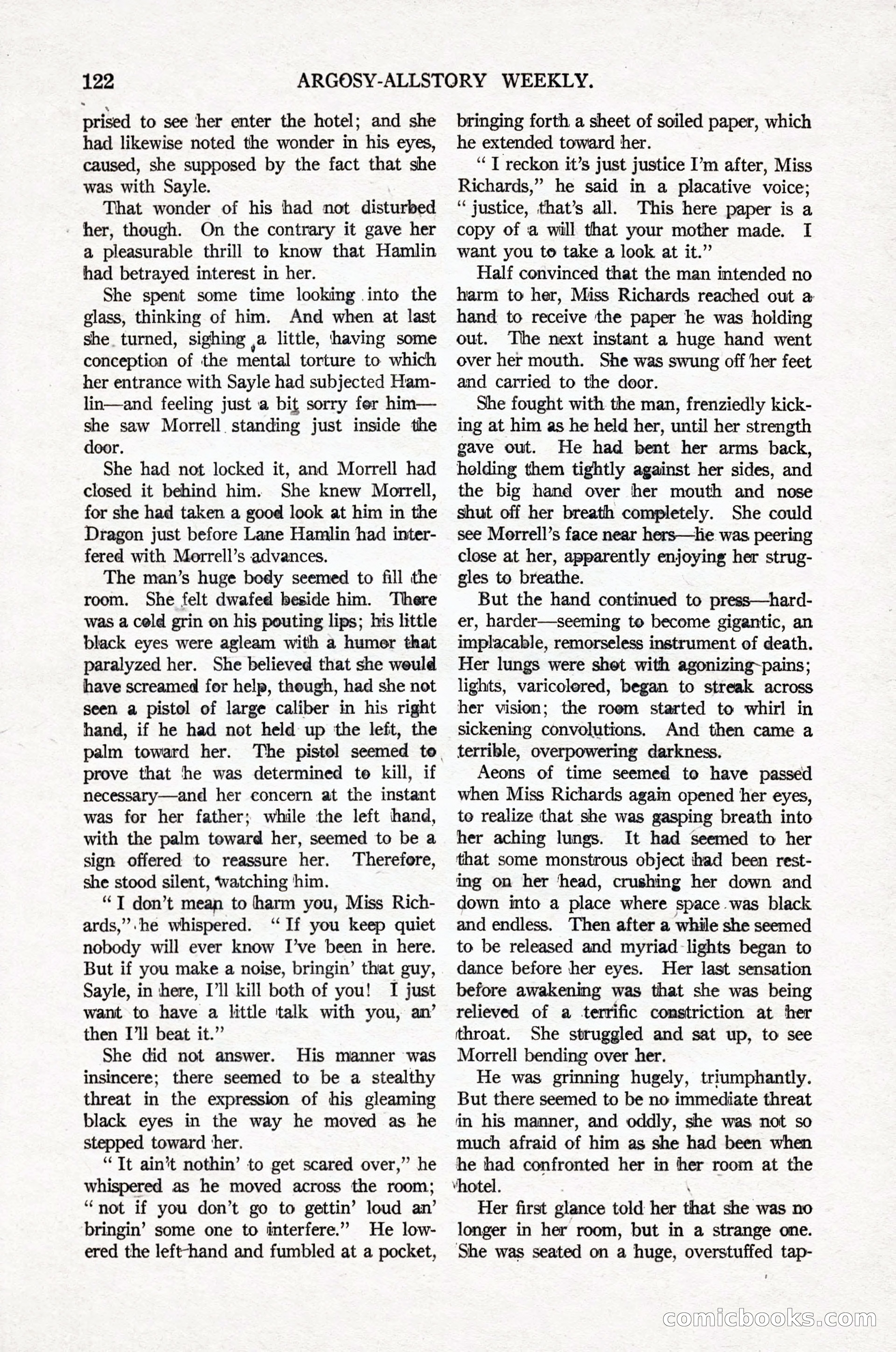Argosy All-Story Weekly, April 16, 1921 — page 131 of 157