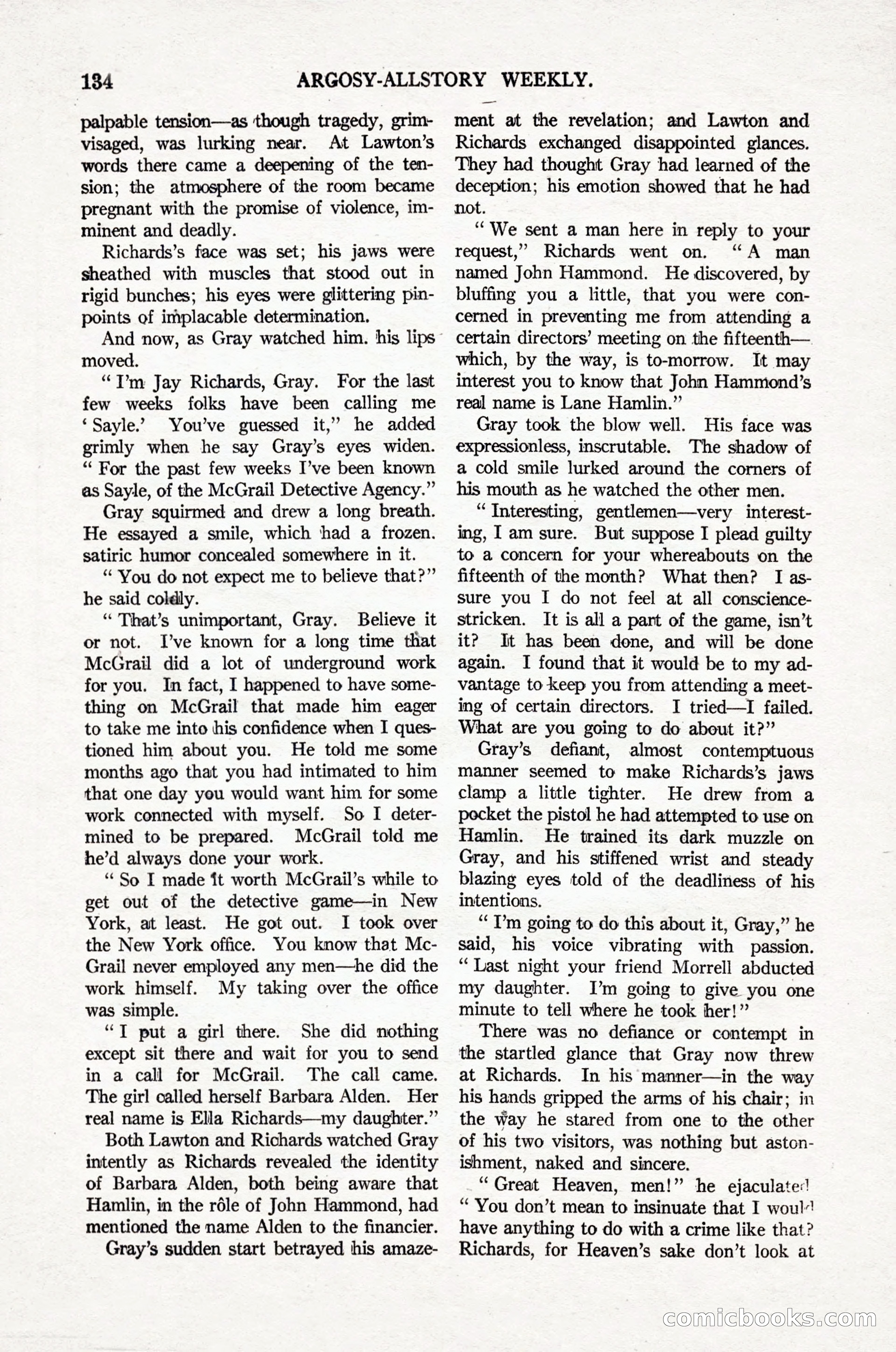 Argosy All-Story Weekly, April 16, 1921 — page 143 of 157