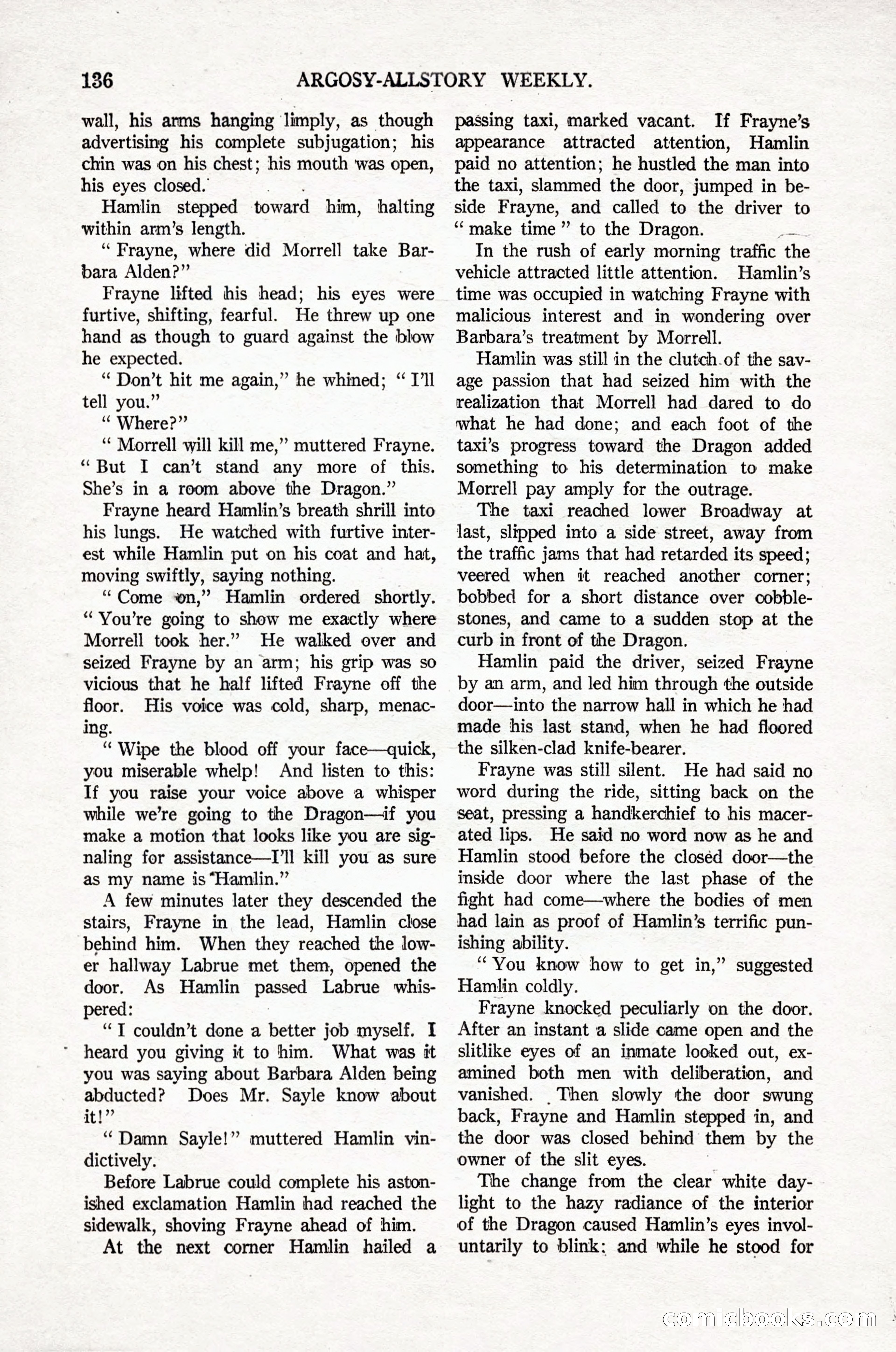 Argosy All-Story Weekly, April 16, 1921 — page 145 of 157