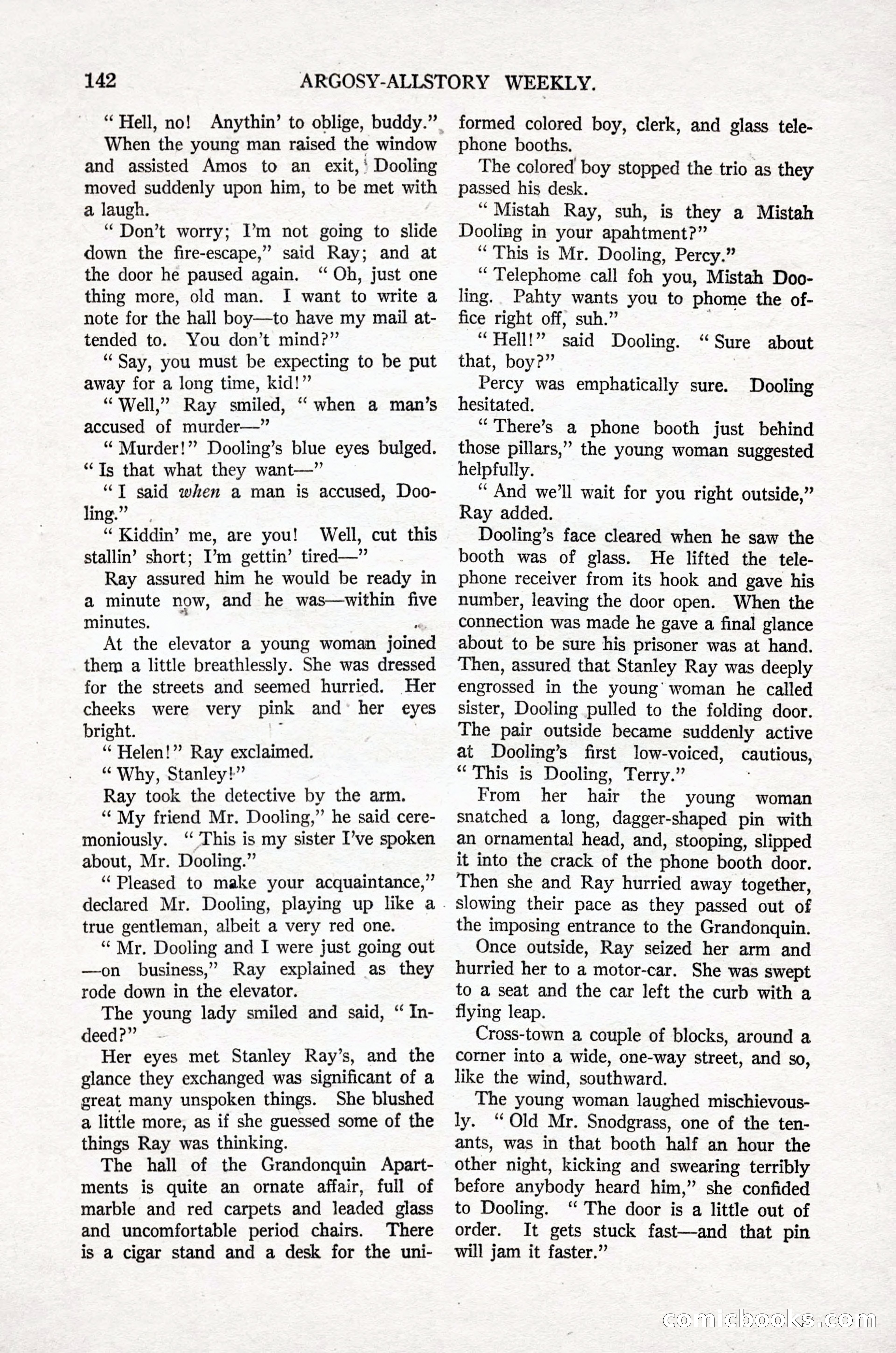 Argosy All-Story Weekly, April 16, 1921 — page 151 of 157