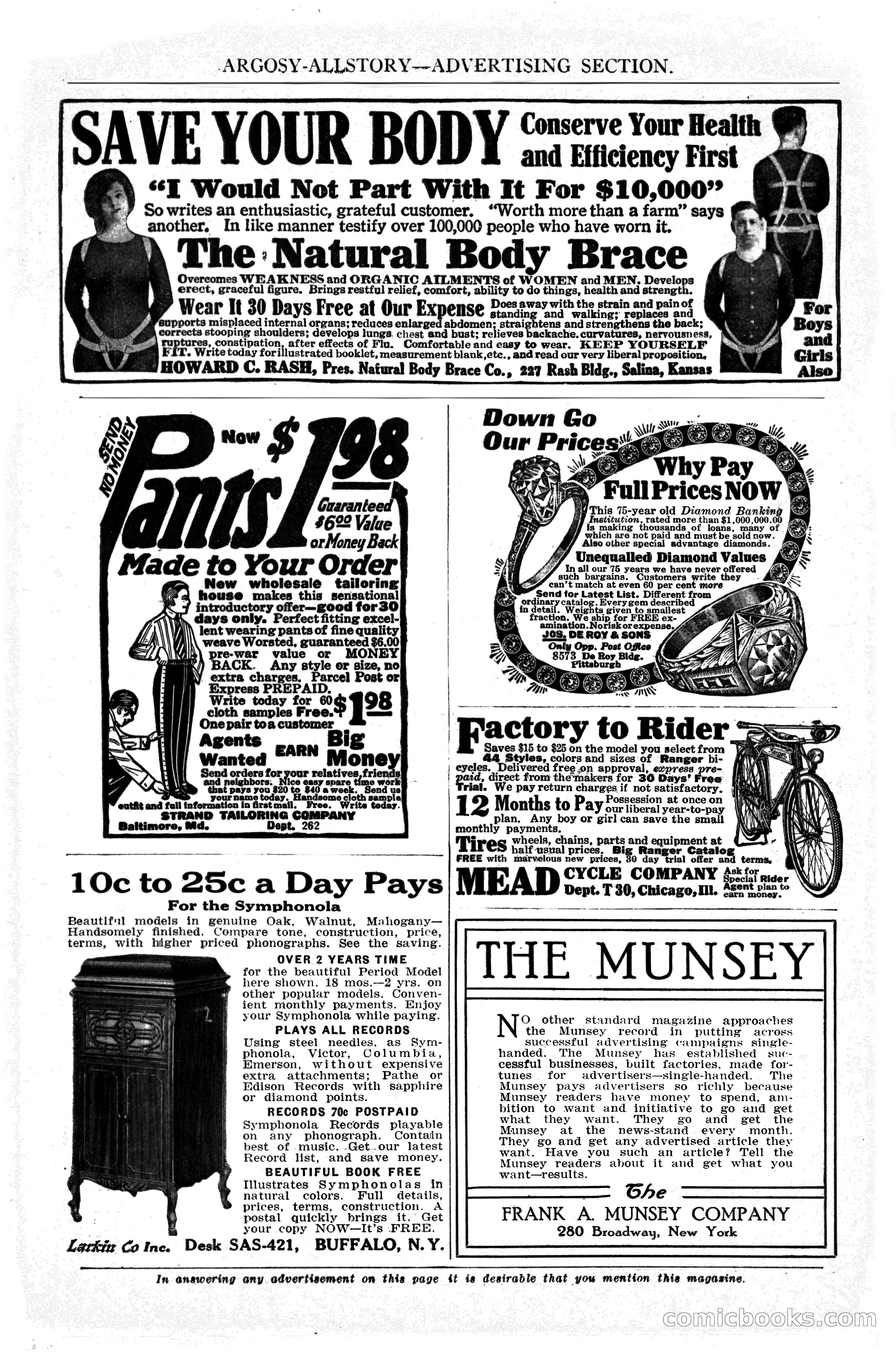 Argosy All-Story Weekly, April 16, 1921 — page 155 of 157