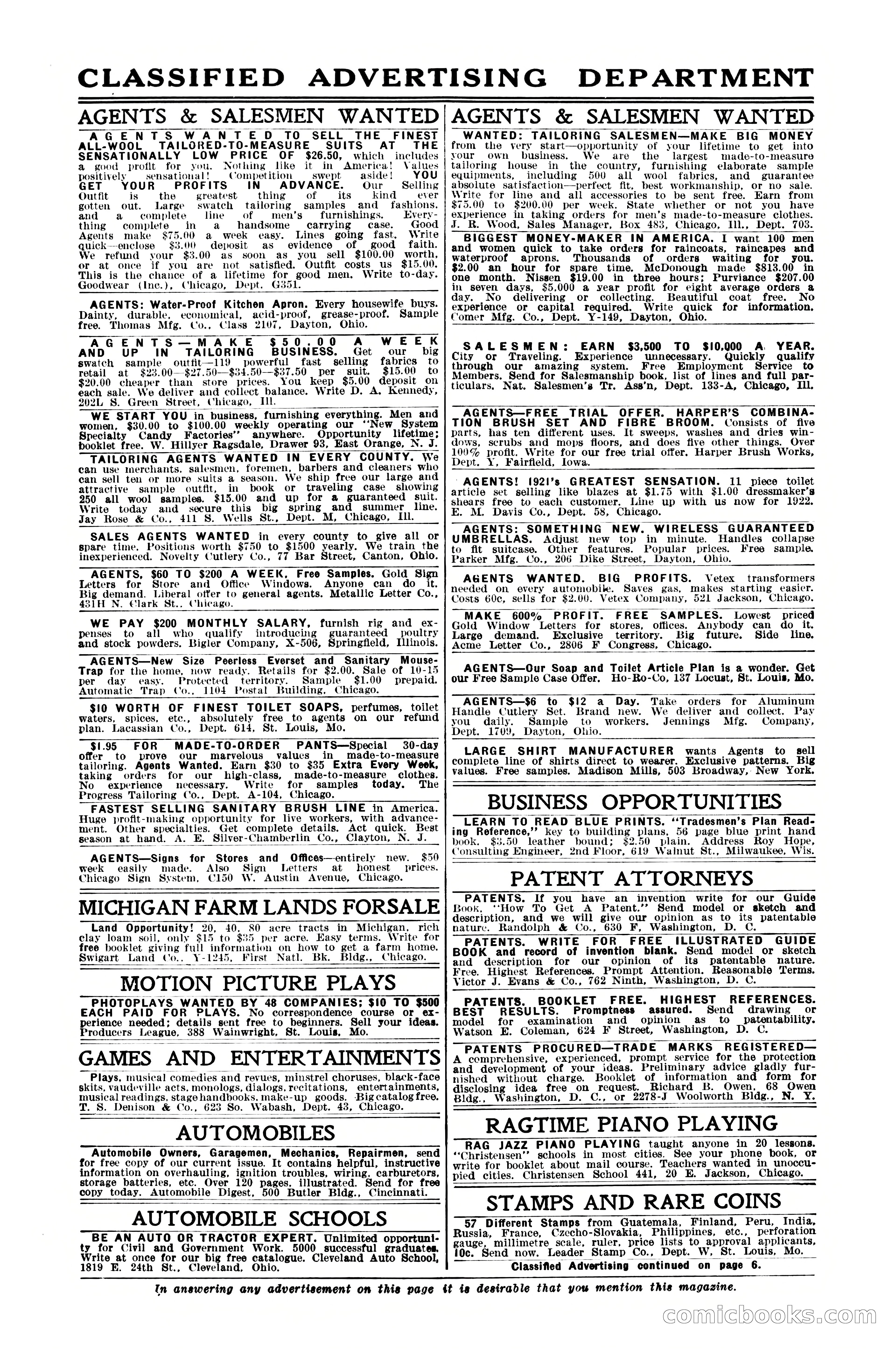 Argosy All-Story Weekly, January 21, 1922 — page 6 of 172