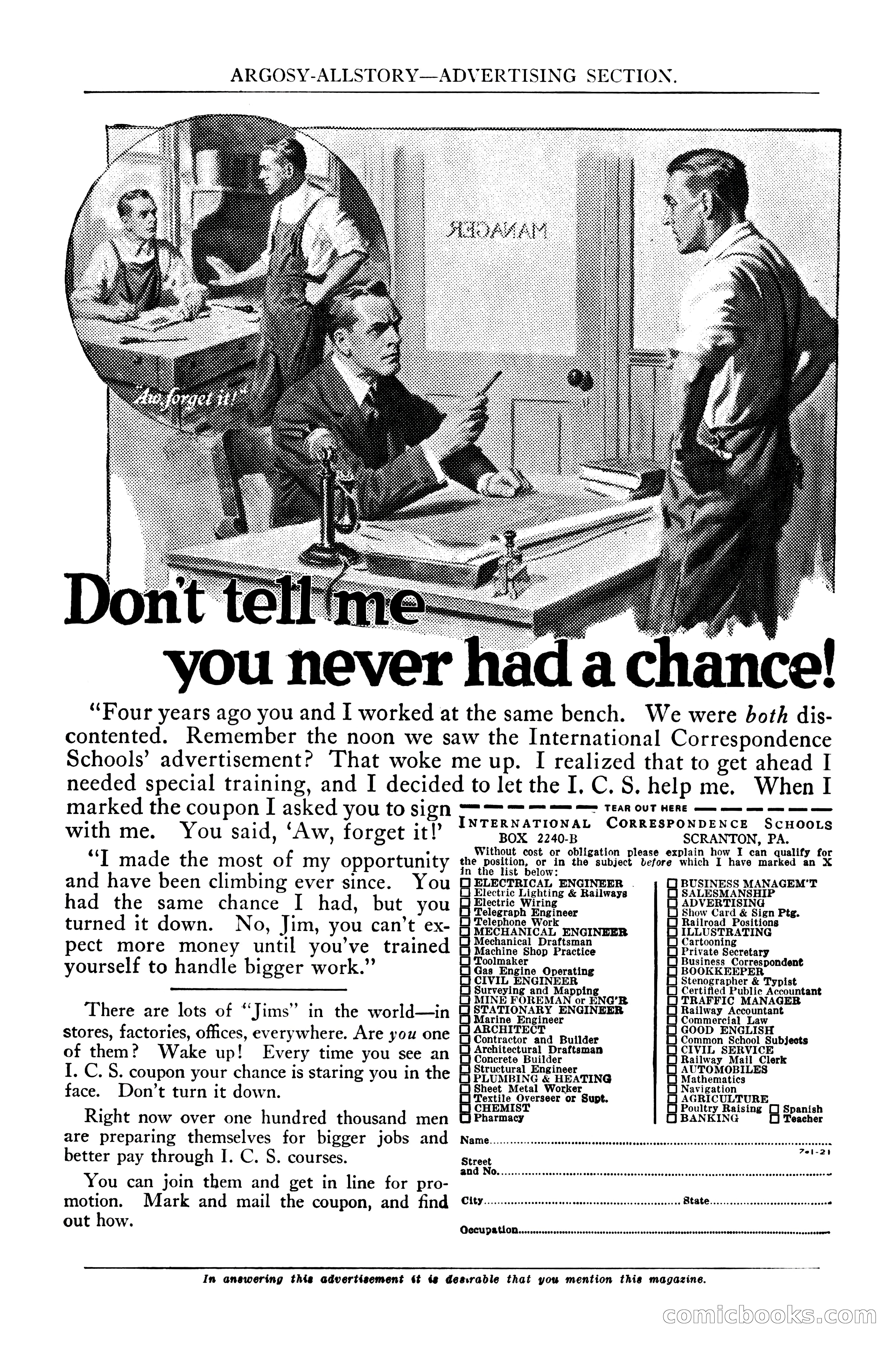 Argosy All-Story Weekly, January 21, 1922 — page 7 of 172