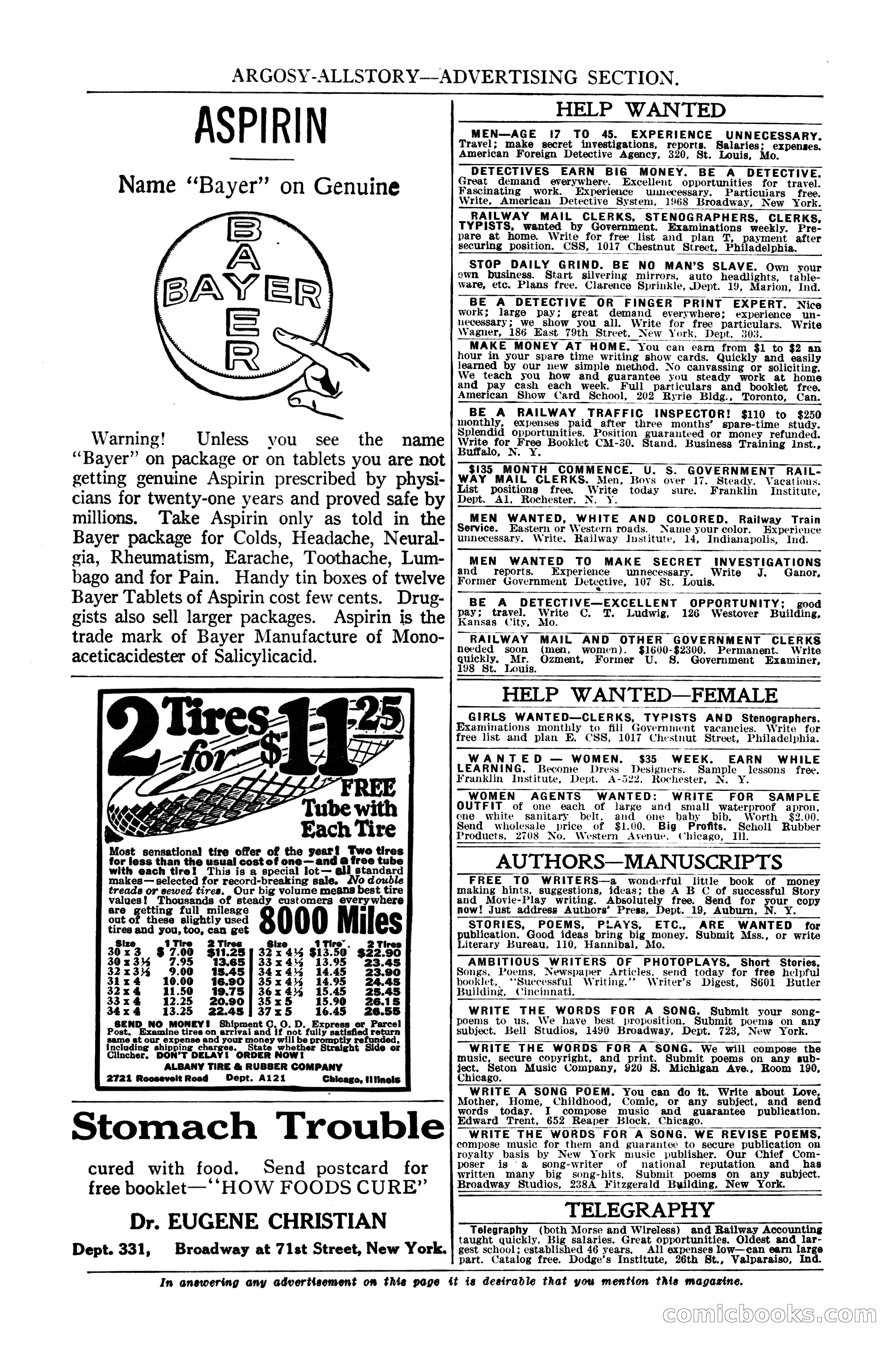 Argosy All-Story Weekly, January 21, 1922 — page 8 of 172