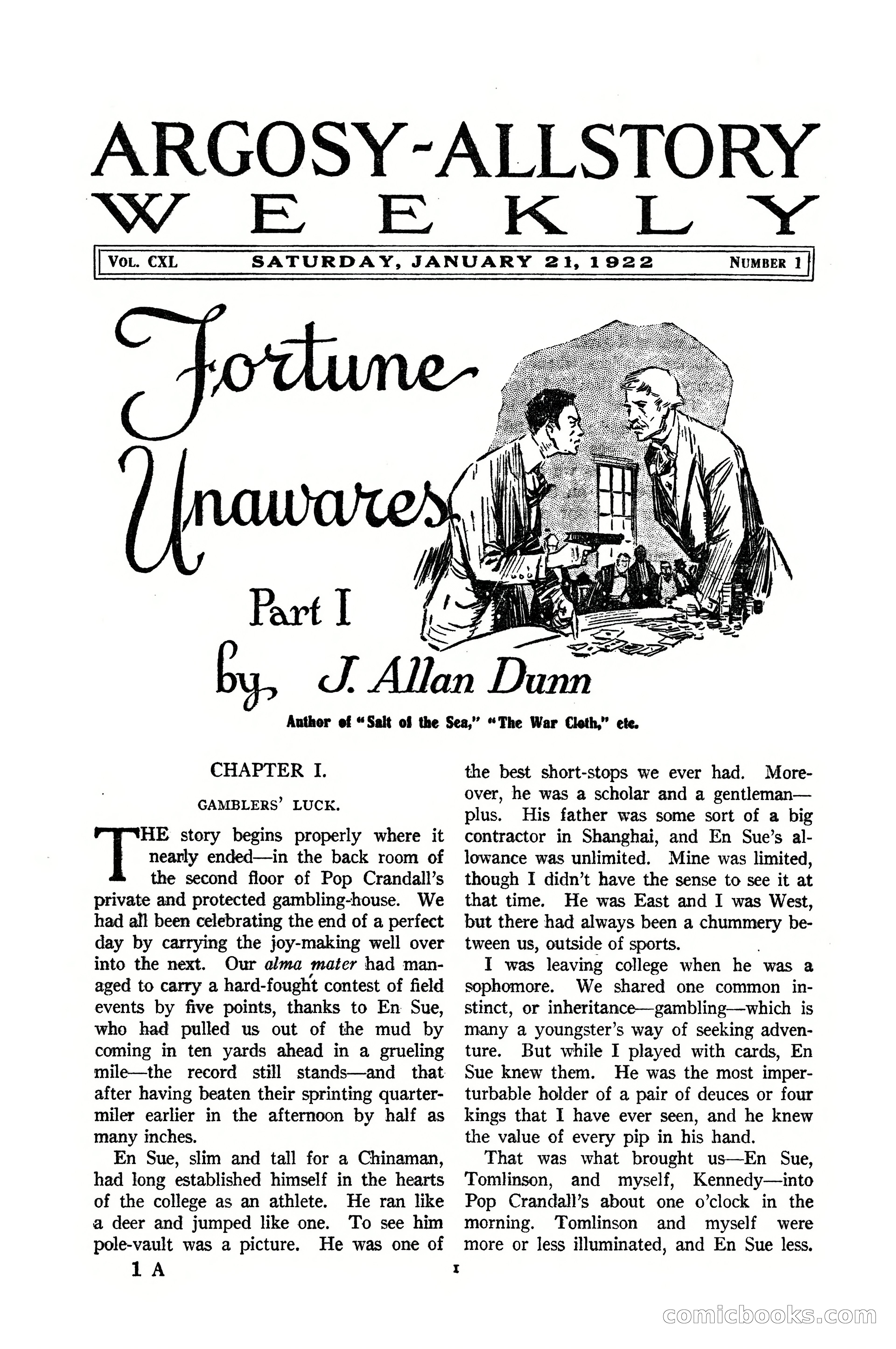 Argosy All-Story Weekly, January 21, 1922 — page 11 of 172