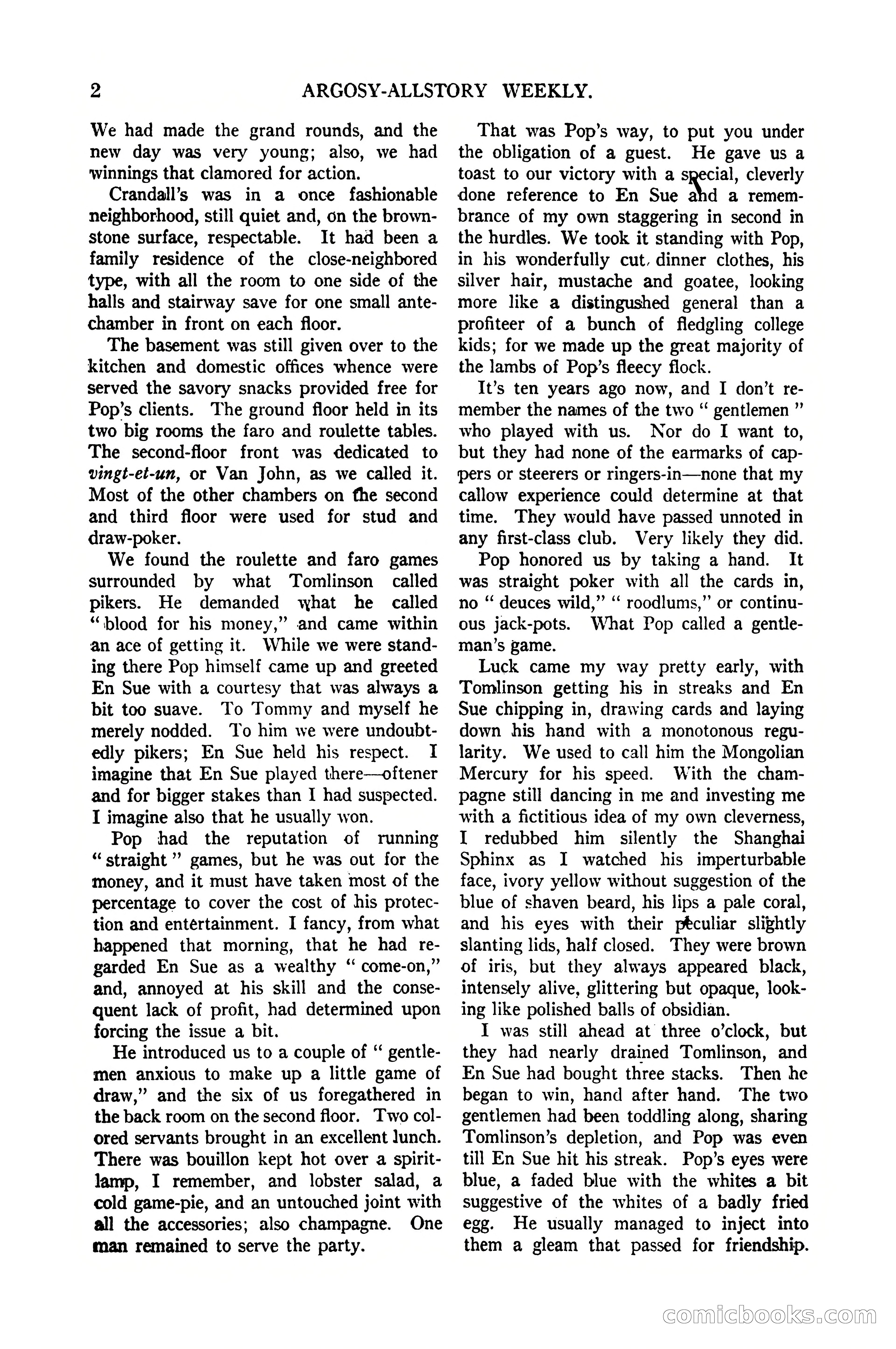 Argosy All-Story Weekly, January 21, 1922 — page 12 of 172