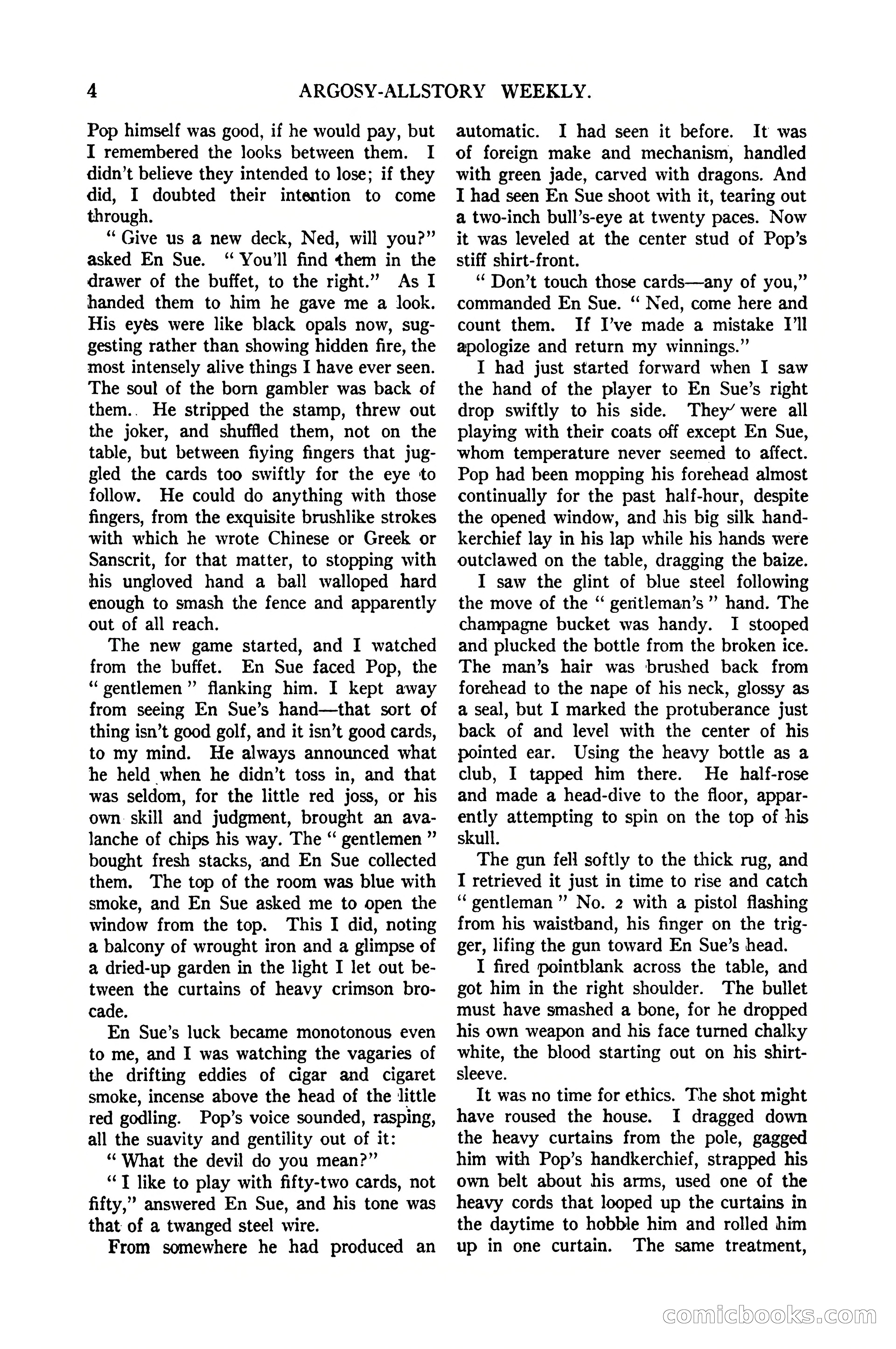 Argosy All-Story Weekly, January 21, 1922 — page 14 of 172