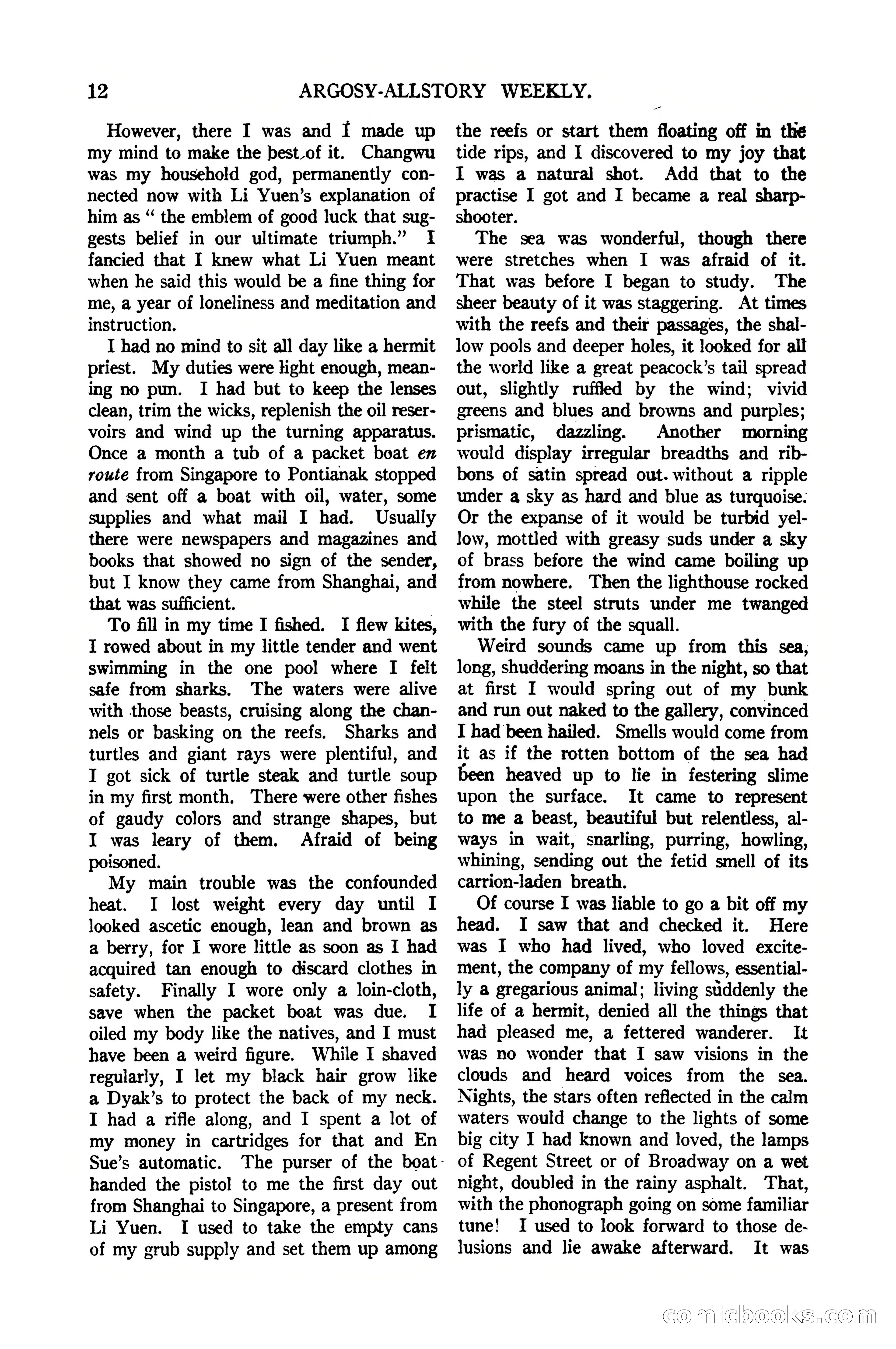 Argosy All-Story Weekly, January 21, 1922 — page 22 of 172