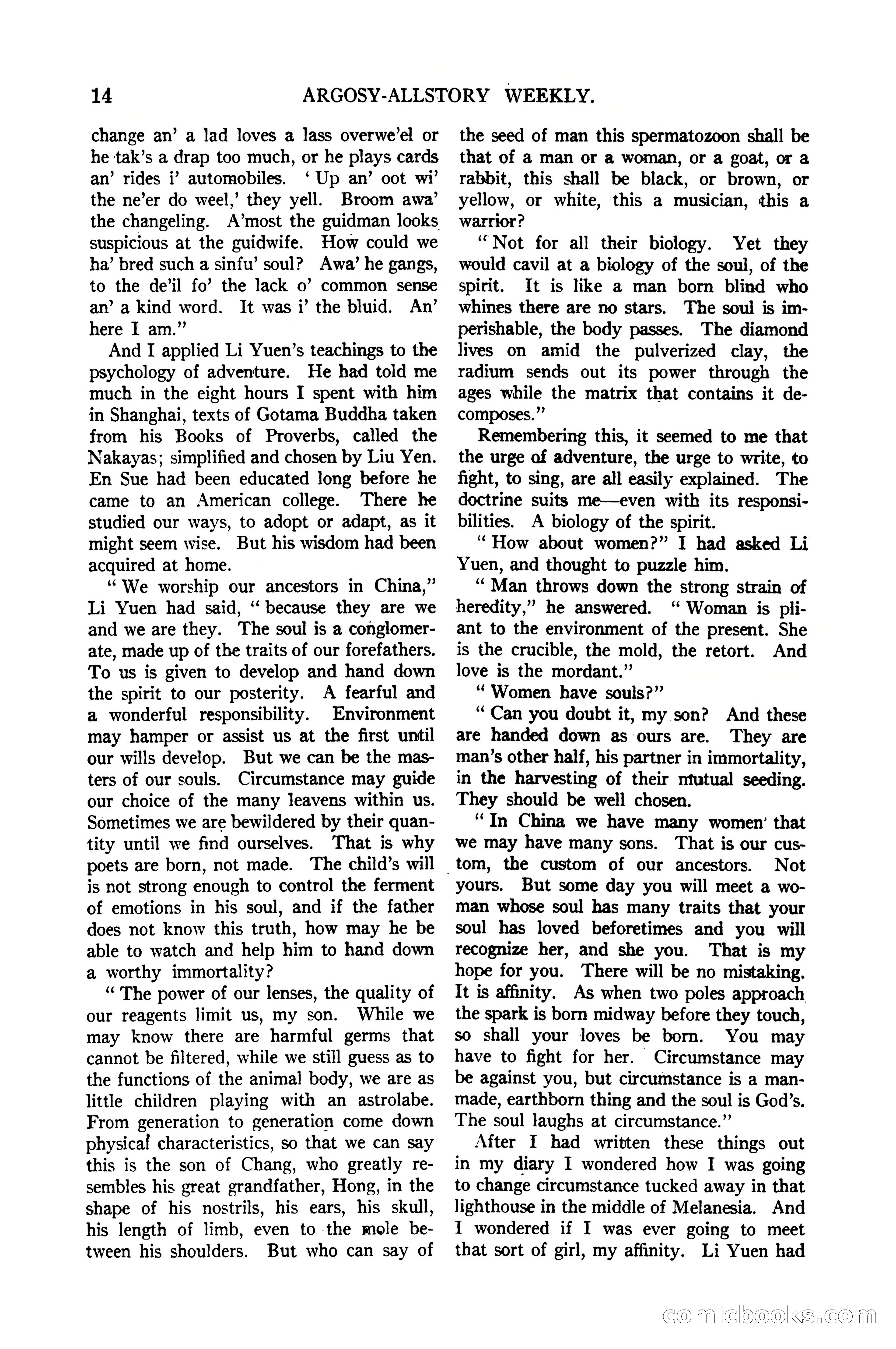 Argosy All-Story Weekly, January 21, 1922 — page 24 of 172