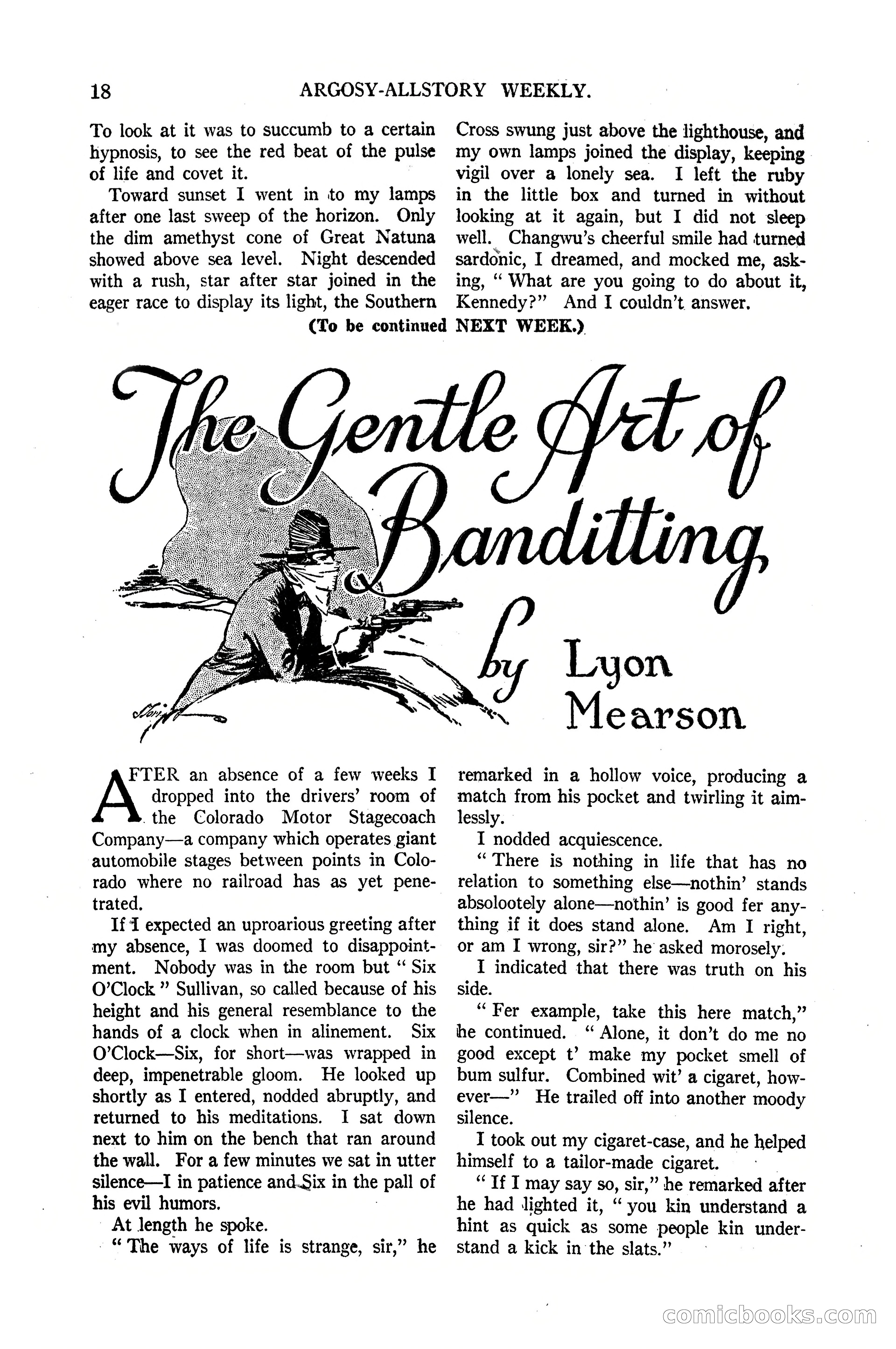 Argosy All-Story Weekly, January 21, 1922 — page 28 of 172