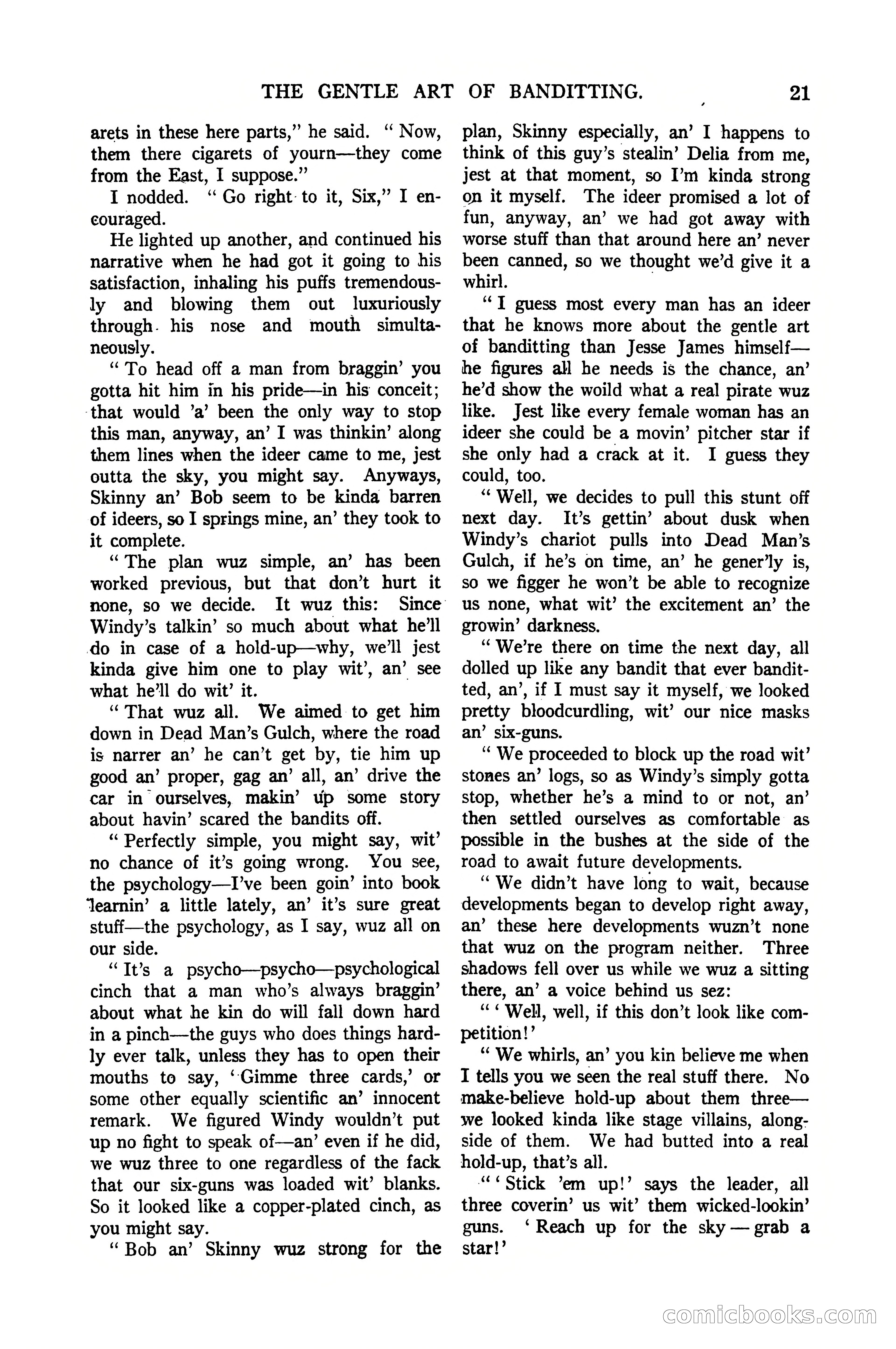 Argosy All-Story Weekly, January 21, 1922 — page 31 of 172