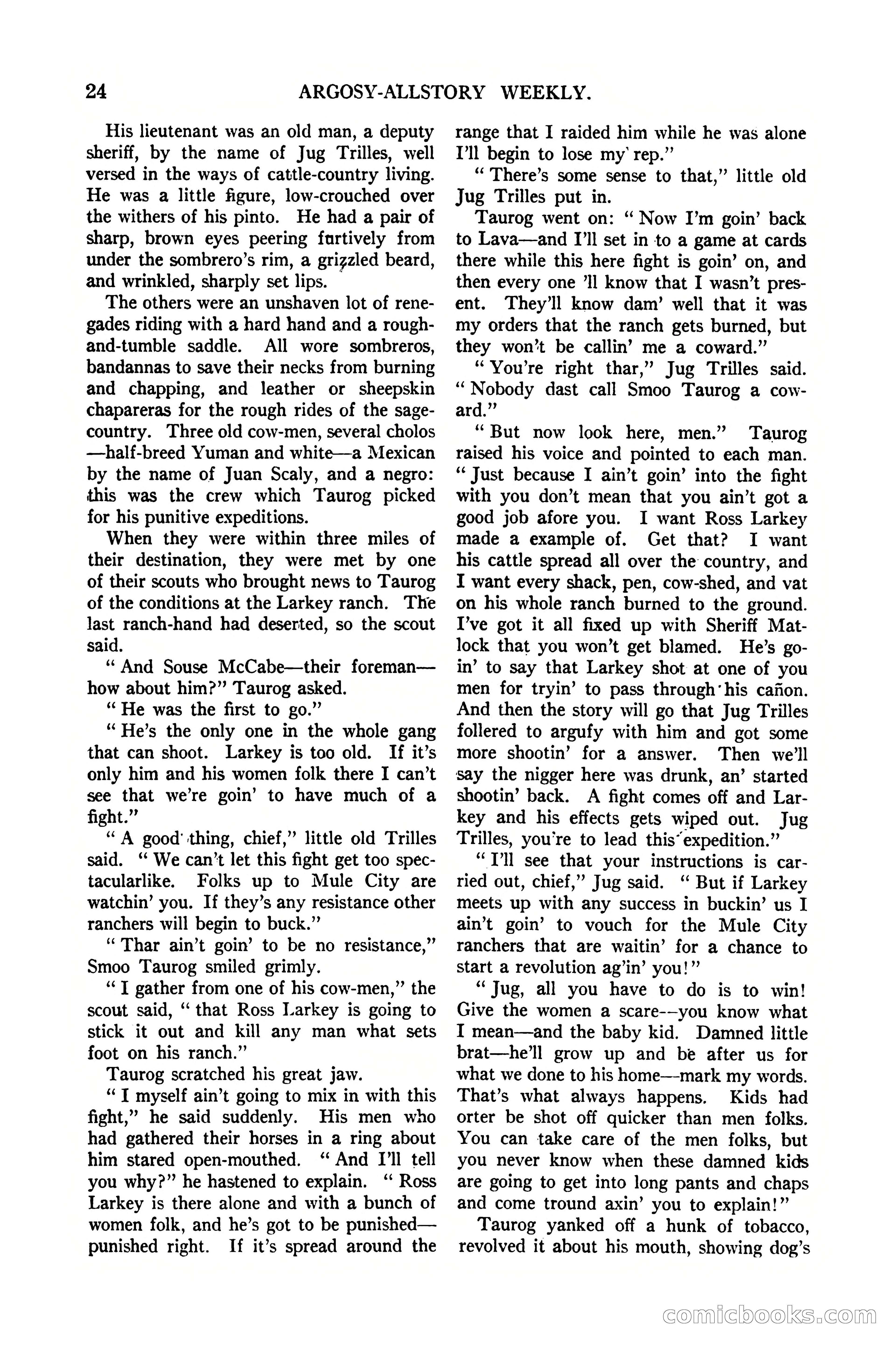 Argosy All-Story Weekly, January 21, 1922 — page 34 of 172
