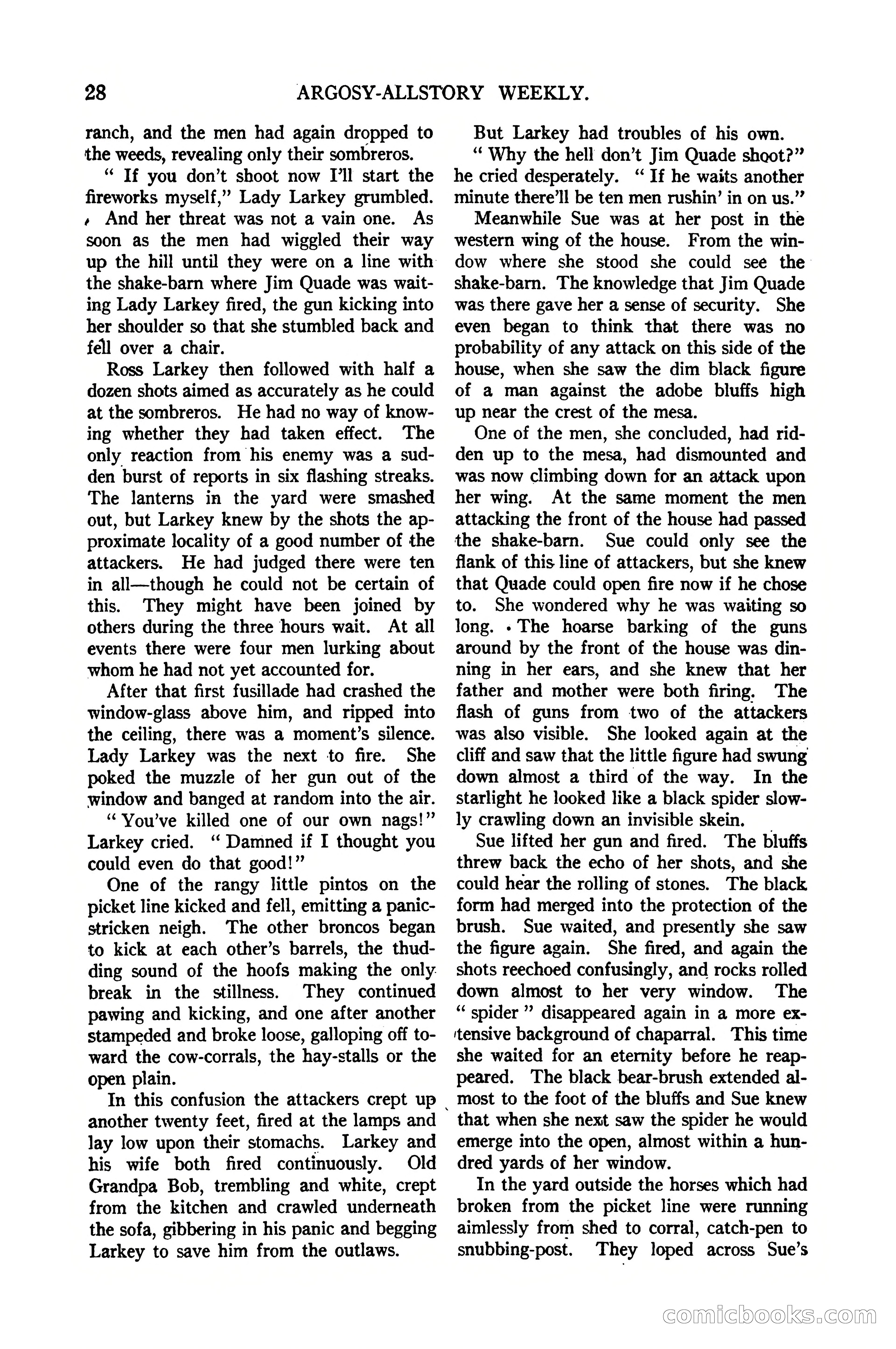 Argosy All-Story Weekly, January 21, 1922 — page 38 of 172