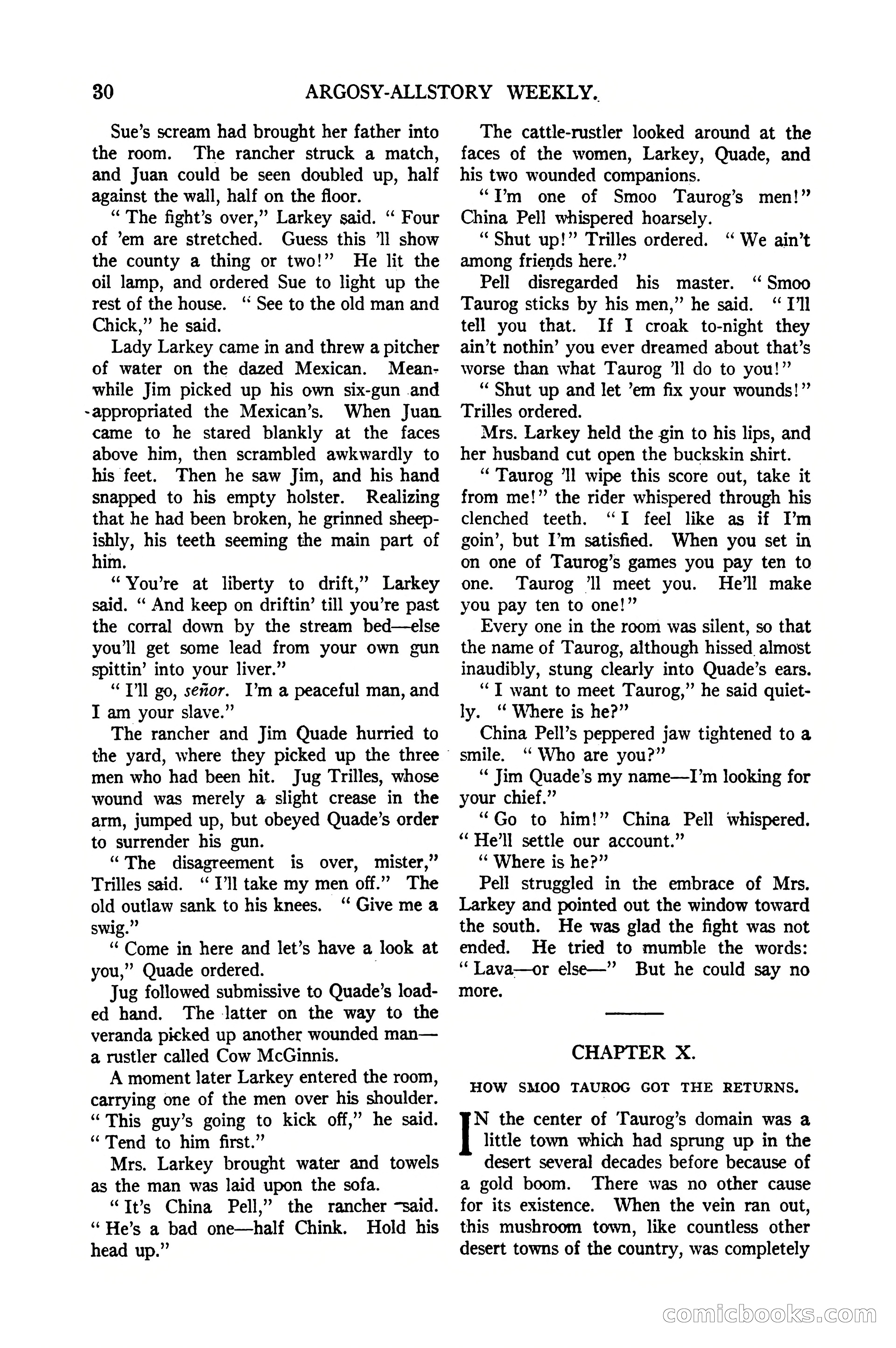 Argosy All-Story Weekly, January 21, 1922 — page 40 of 172