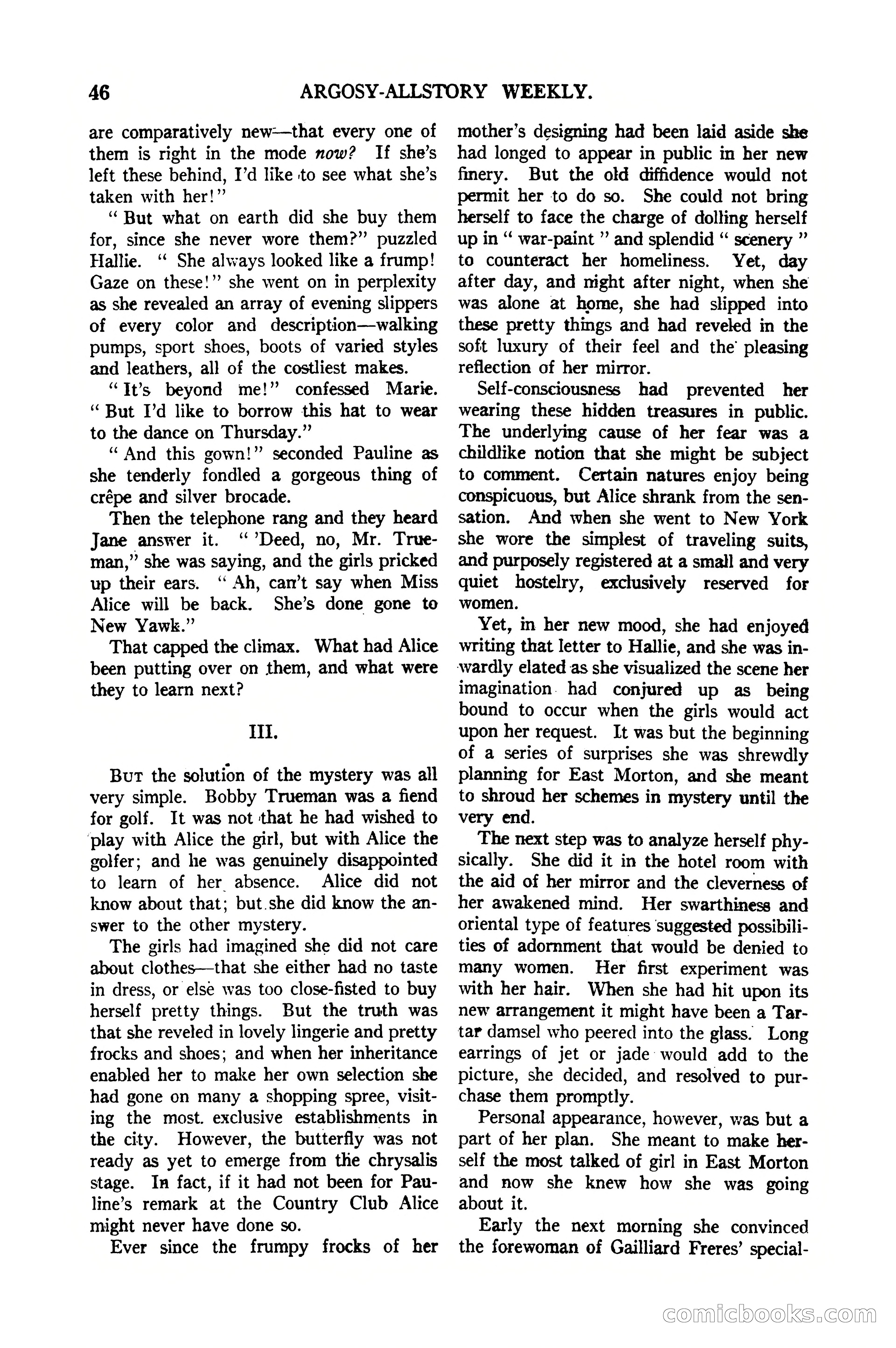 Argosy All-Story Weekly, January 21, 1922 — page 56 of 172
