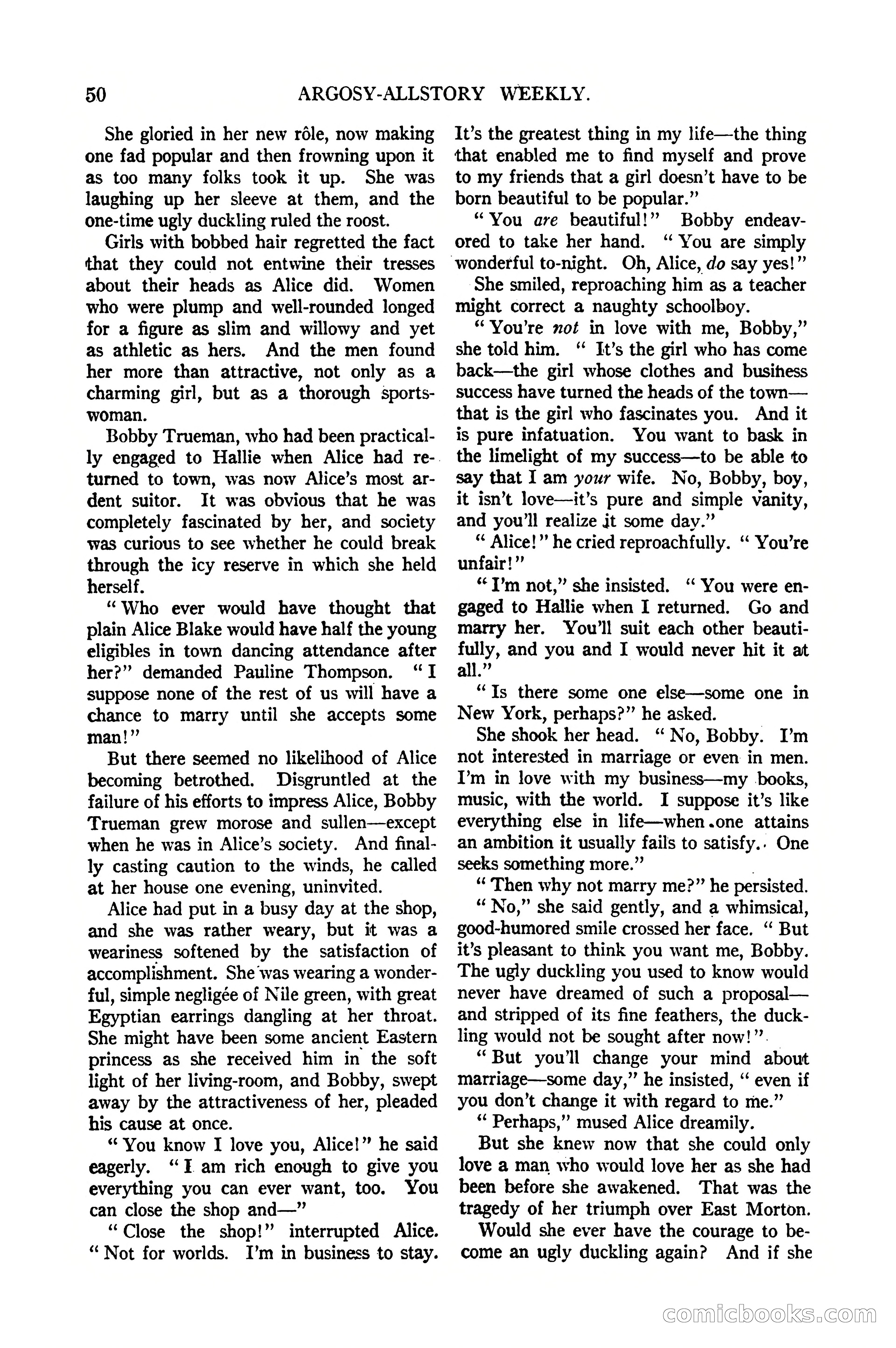 Argosy All-Story Weekly, January 21, 1922 — page 60 of 172