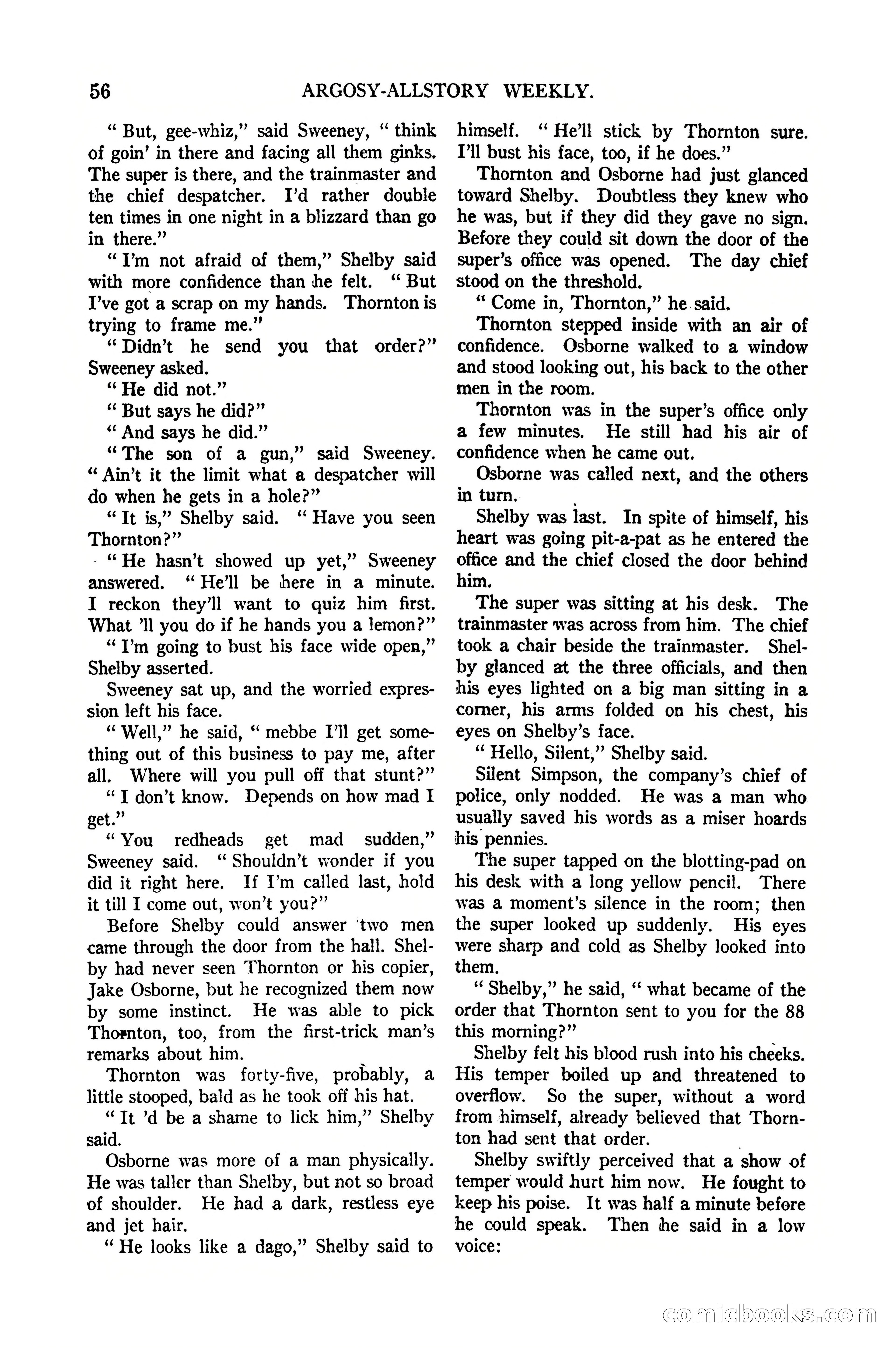Argosy All-Story Weekly, January 21, 1922 — page 66 of 172