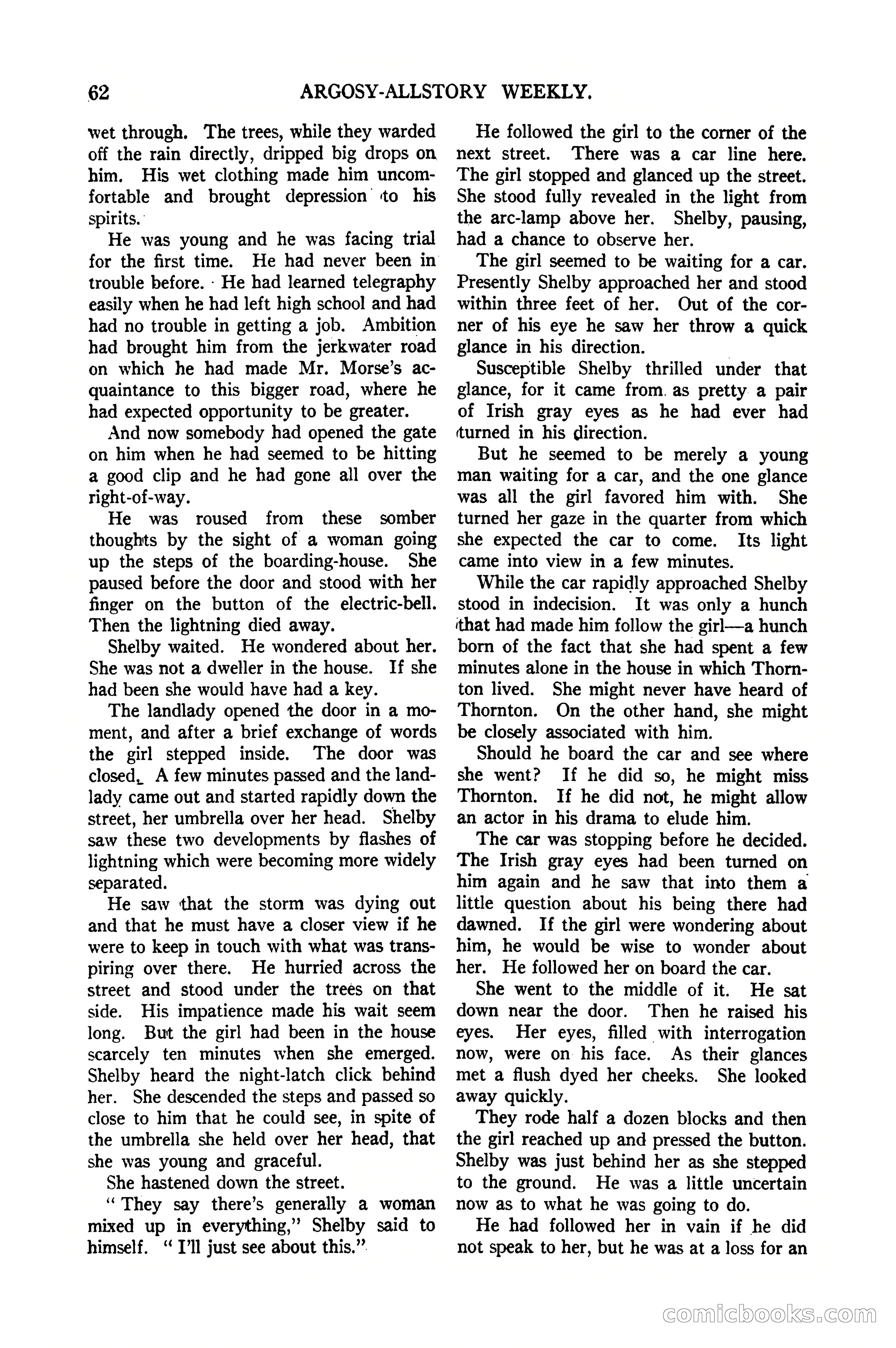 Argosy All-Story Weekly, January 21, 1922 — page 72 of 172