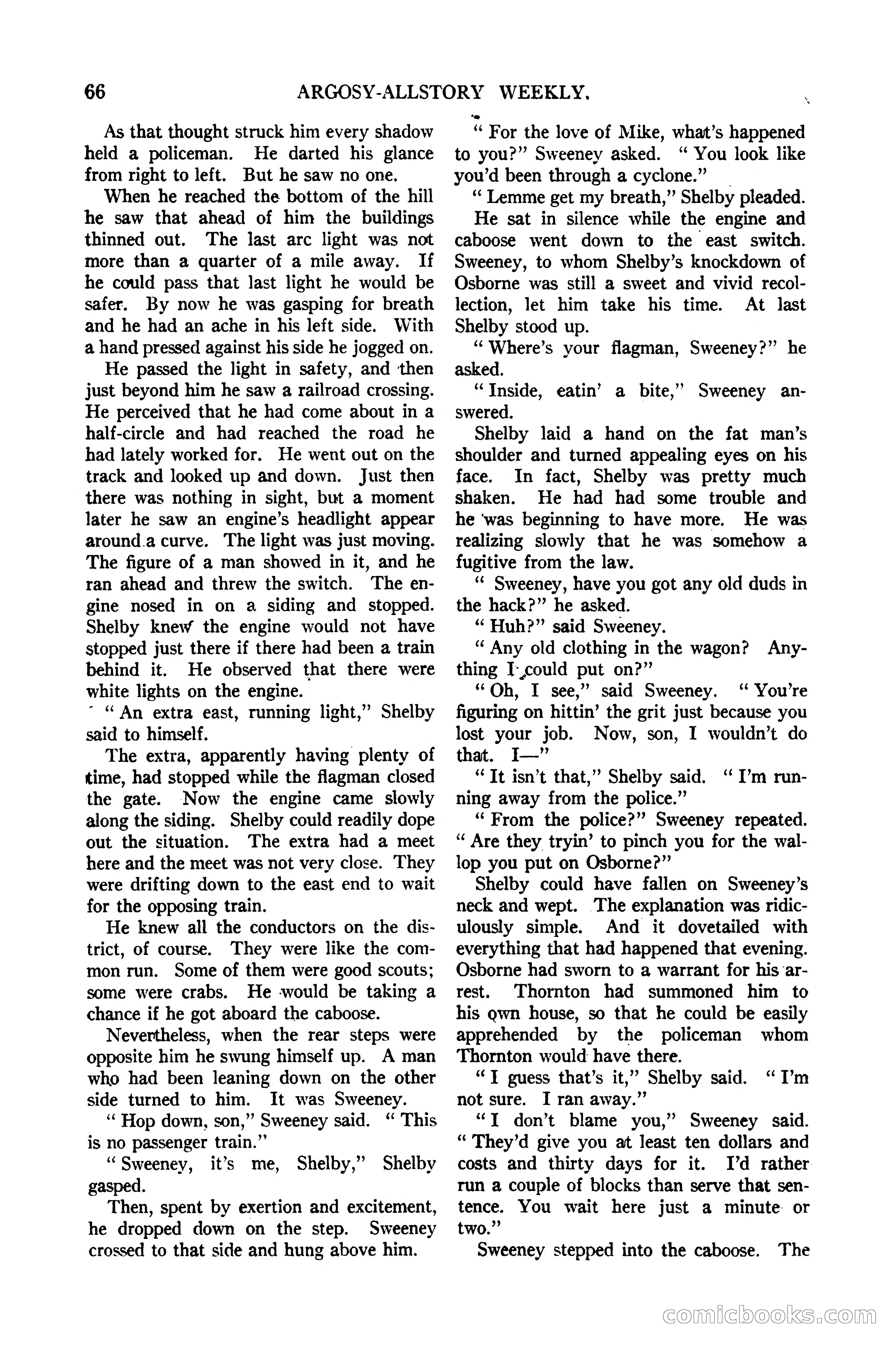 Argosy All-Story Weekly, January 21, 1922 — page 76 of 172