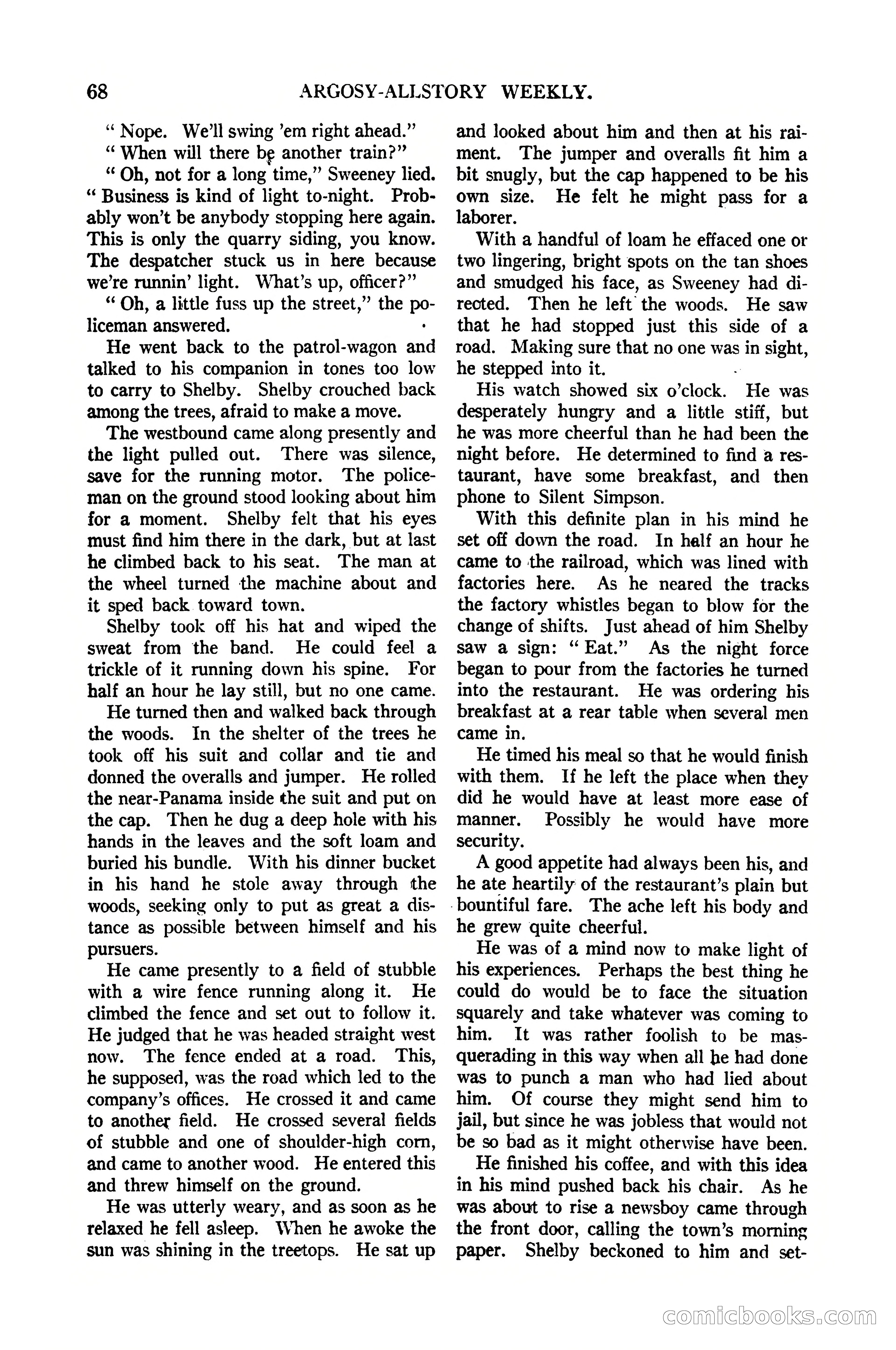 Argosy All-Story Weekly, January 21, 1922 — page 78 of 172