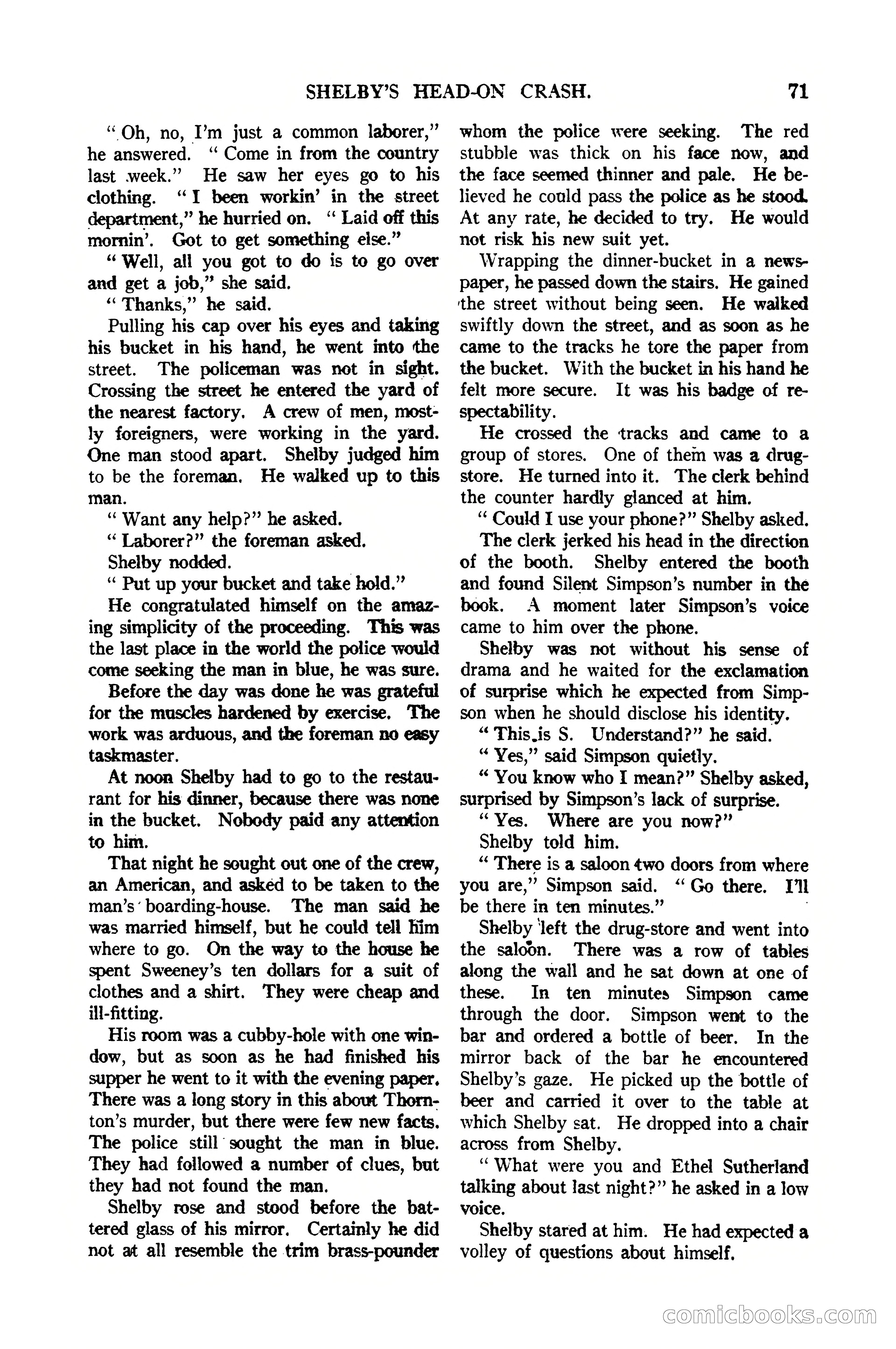 Argosy All-Story Weekly, January 21, 1922 — page 81 of 172
