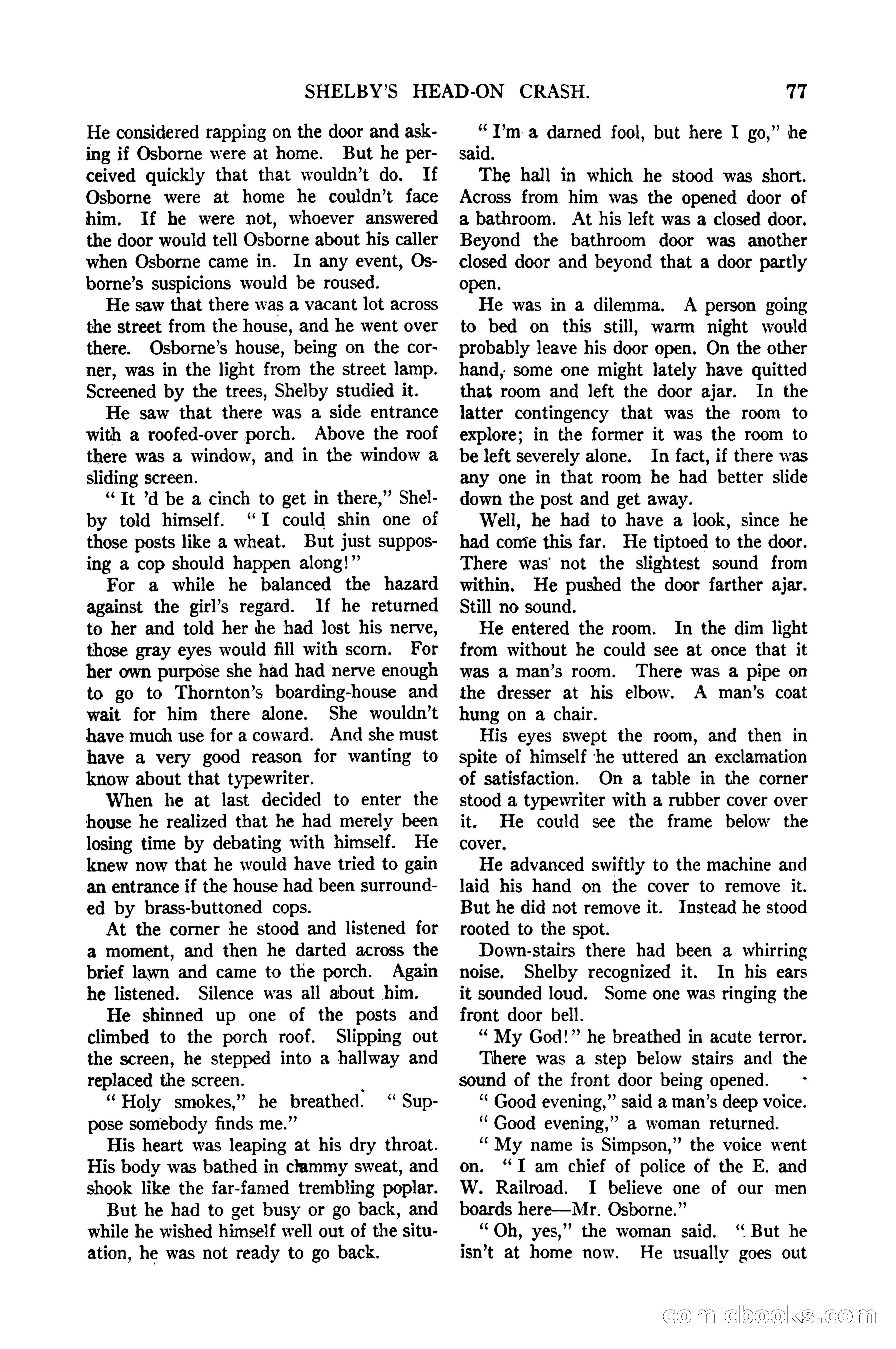 Argosy All-Story Weekly, January 21, 1922 — page 87 of 172
