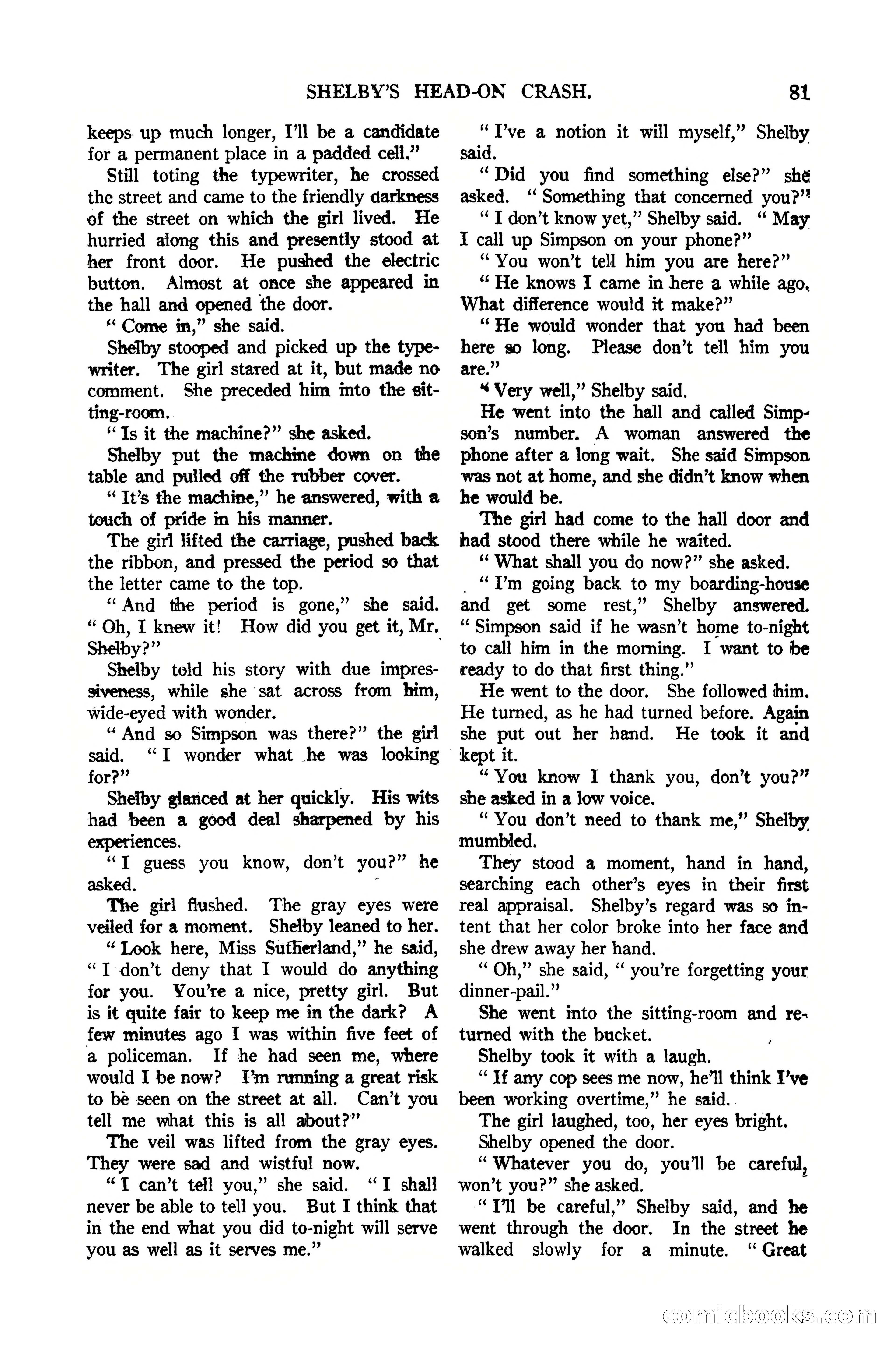 Argosy All-Story Weekly, January 21, 1922 — page 91 of 172