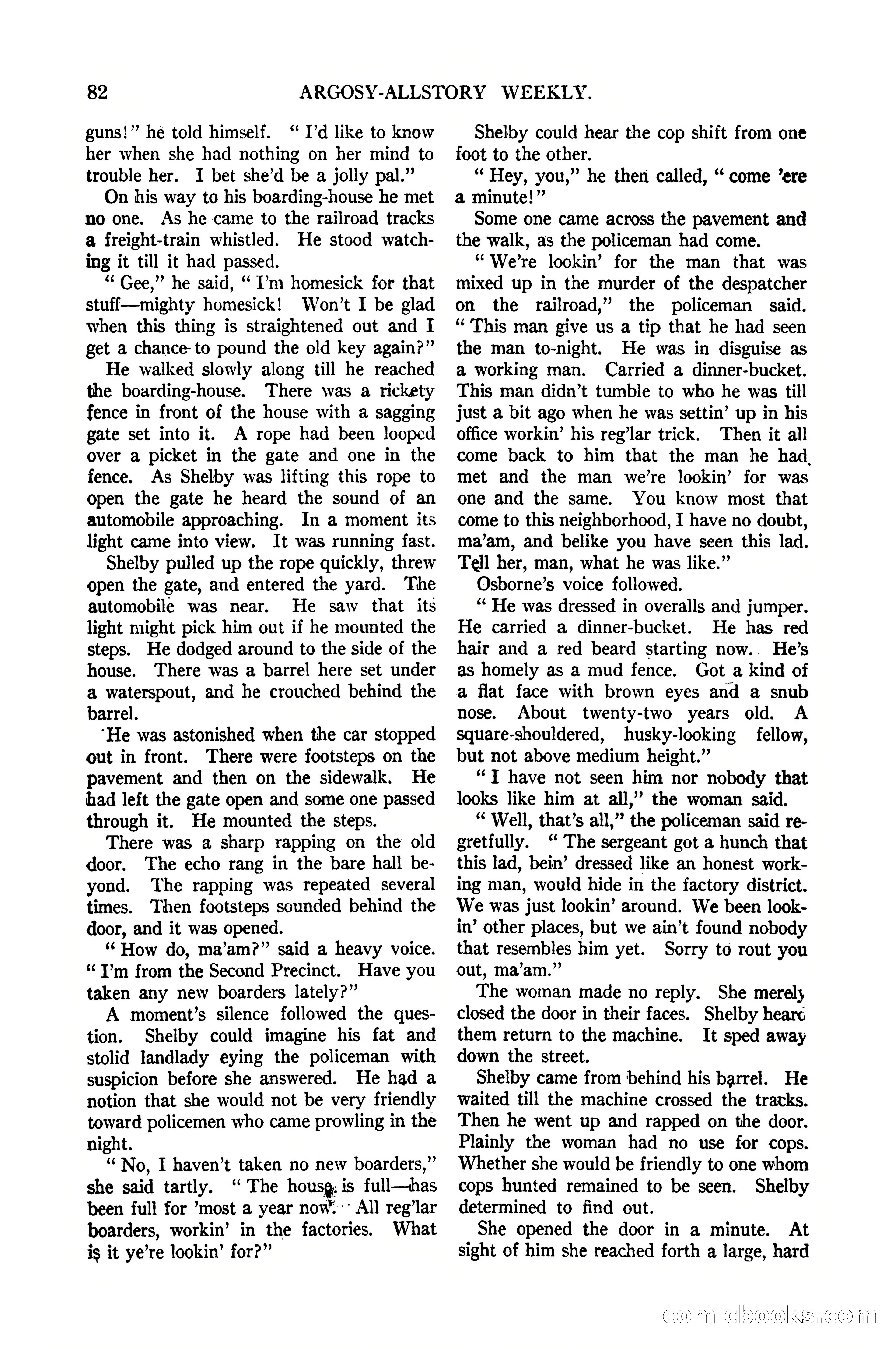 Argosy All-Story Weekly, January 21, 1922 — page 92 of 172