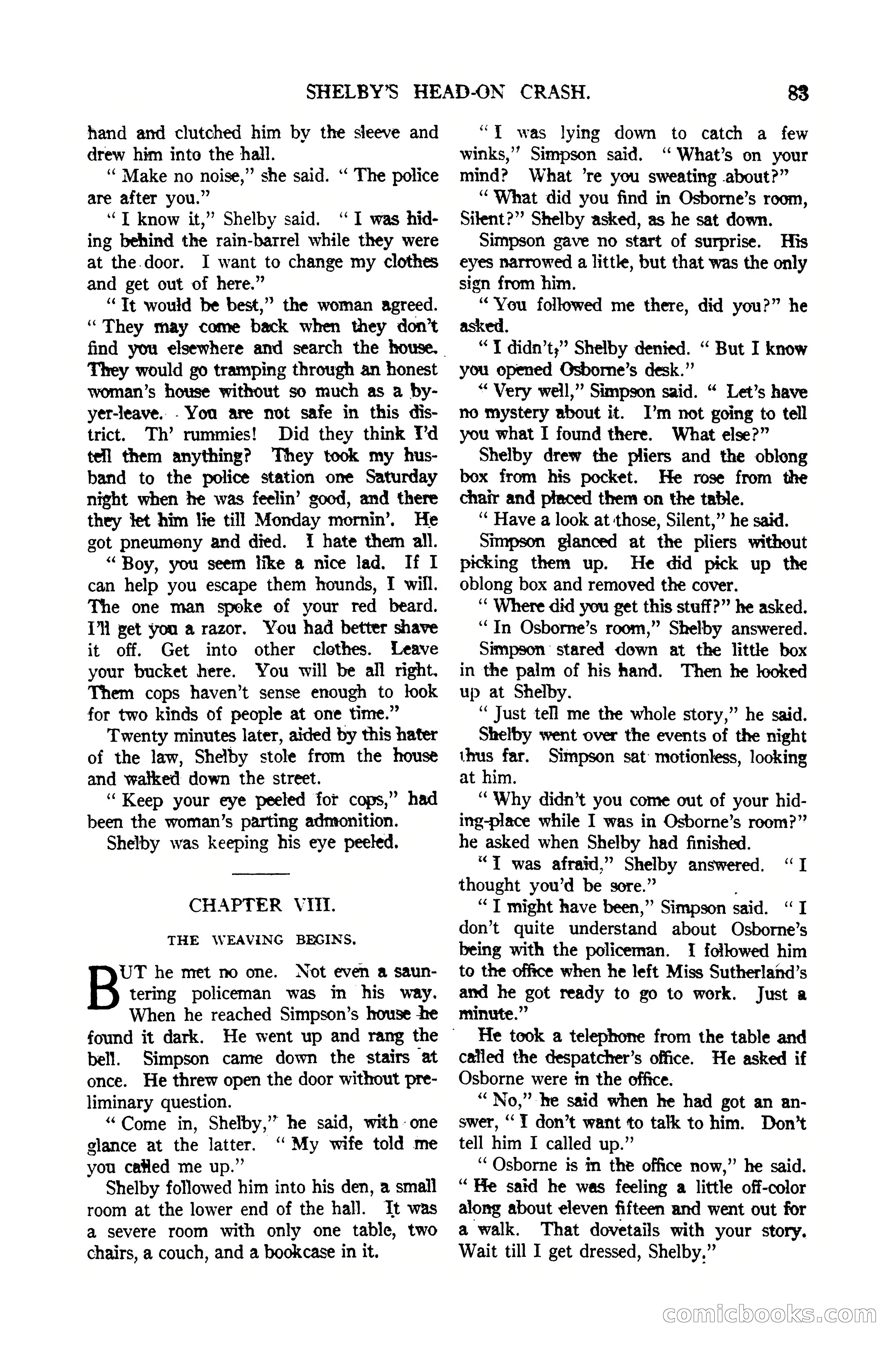 Argosy All-Story Weekly, January 21, 1922 — page 93 of 172