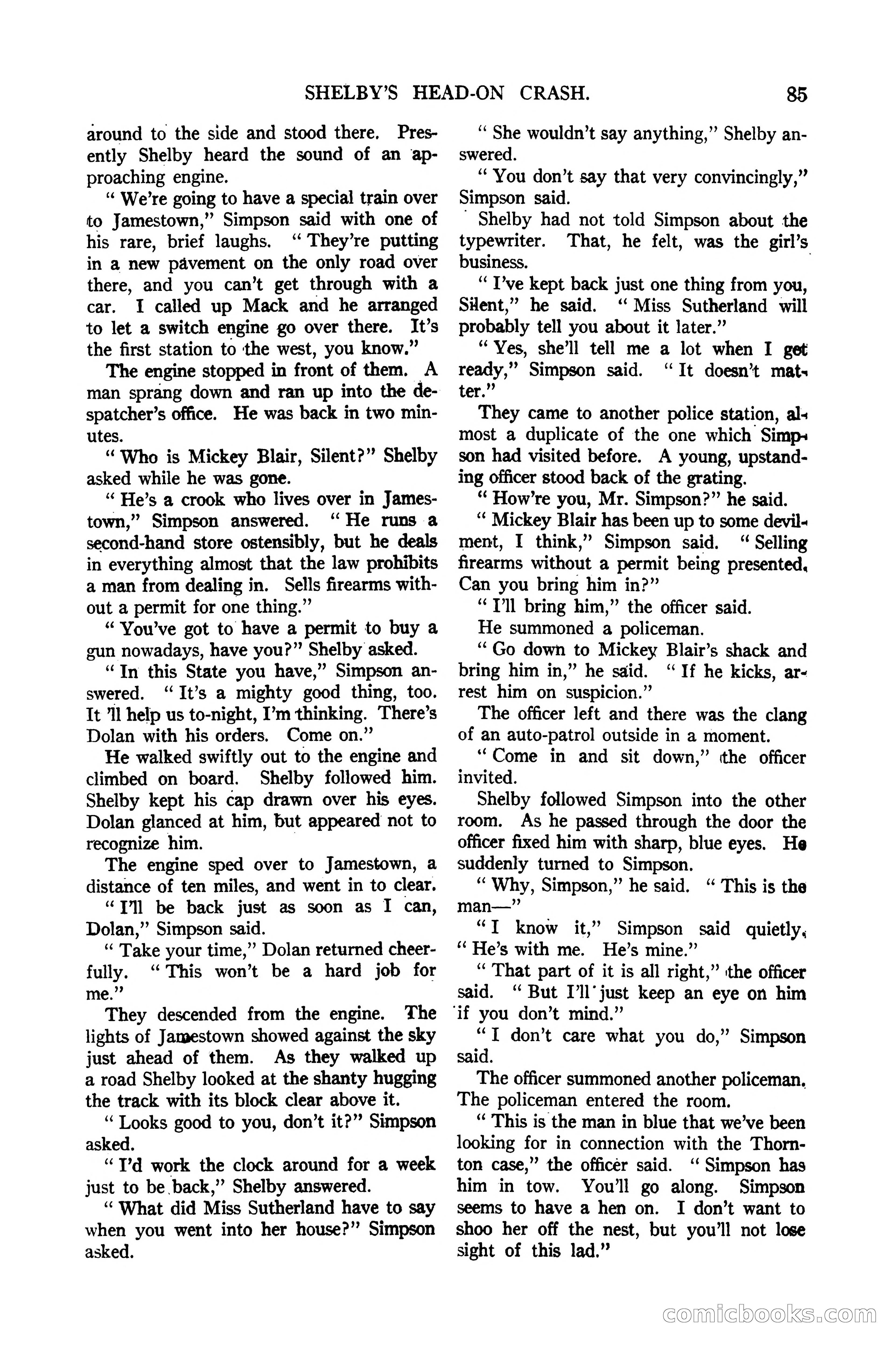 Argosy All-Story Weekly, January 21, 1922 — page 95 of 172