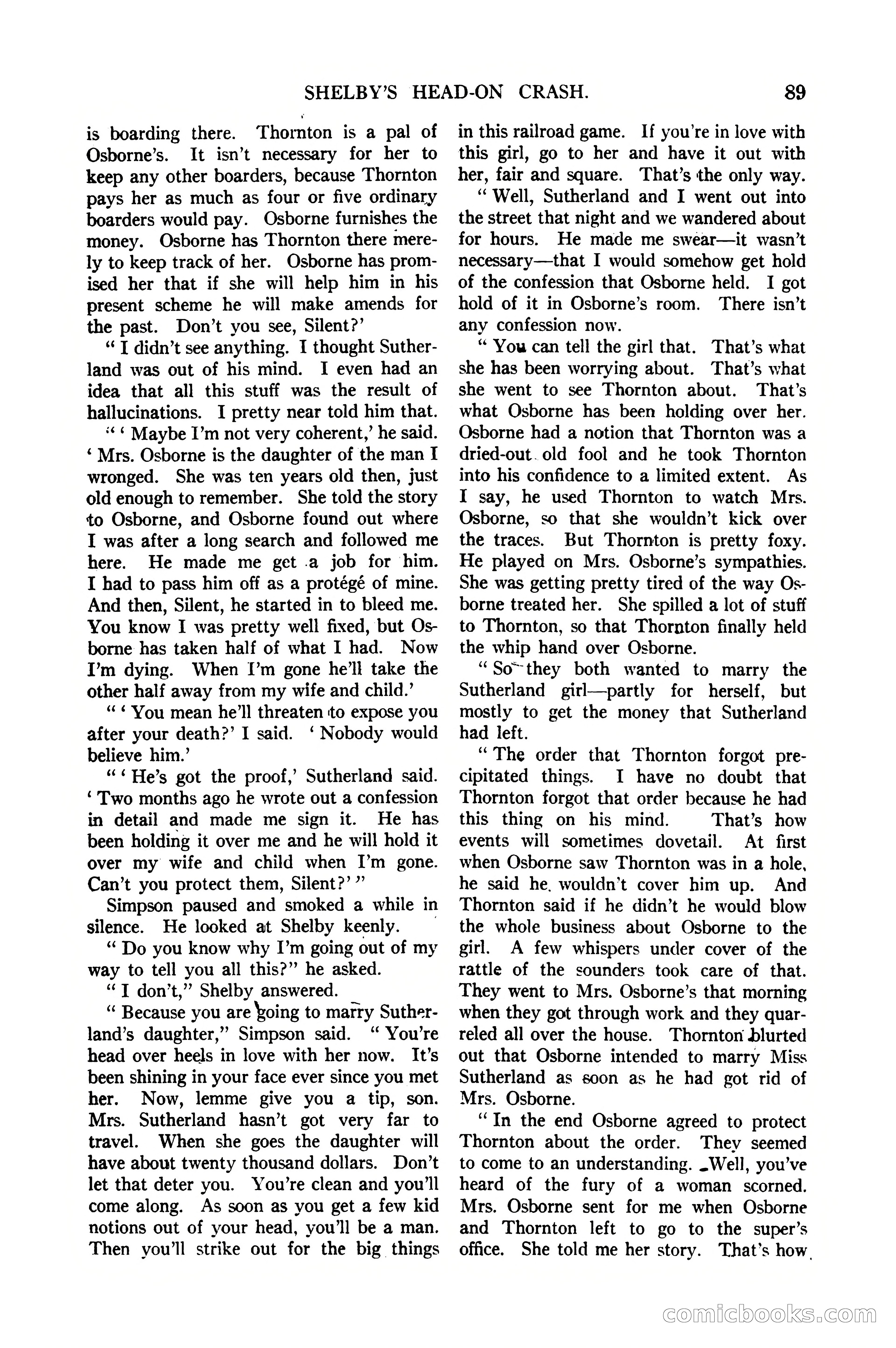 Argosy All-Story Weekly, January 21, 1922 — page 99 of 172