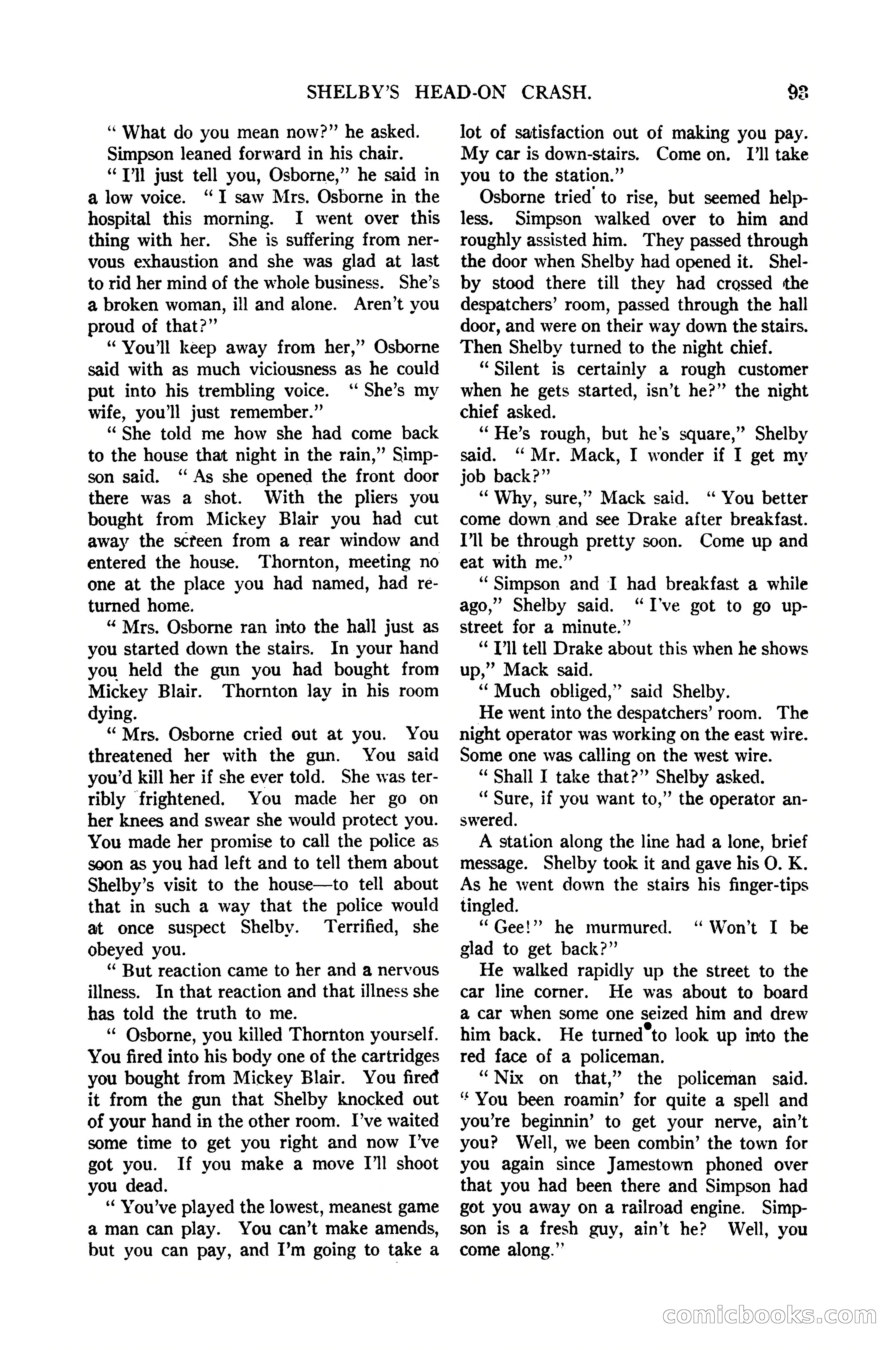 Argosy All-Story Weekly, January 21, 1922 — page 103 of 172